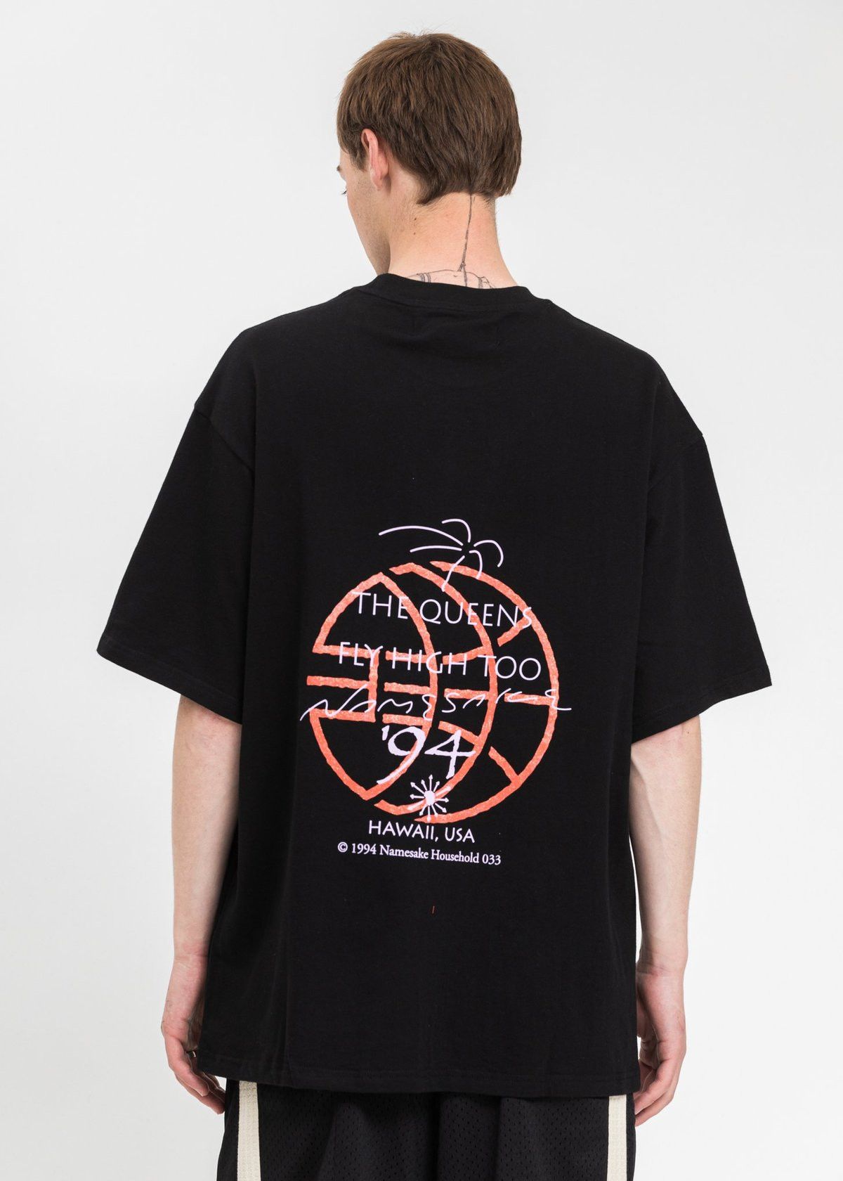 NAMESAKE o1mle0424 Oversized Sava Vacay T-Shirt in Black Size US S / EU 44-46 / 1 - 2 Thumbnail