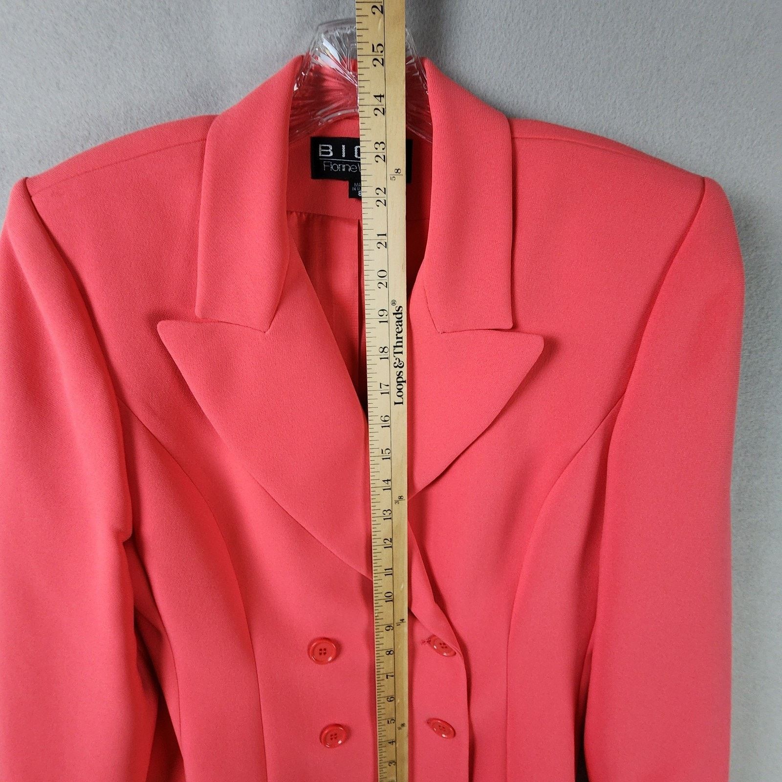 Other BICCI Florine Wachter Skirt Suit Women's 8 Polyester Coral Size M / US 6-8 / IT 42-44 - 7 Thumbnail