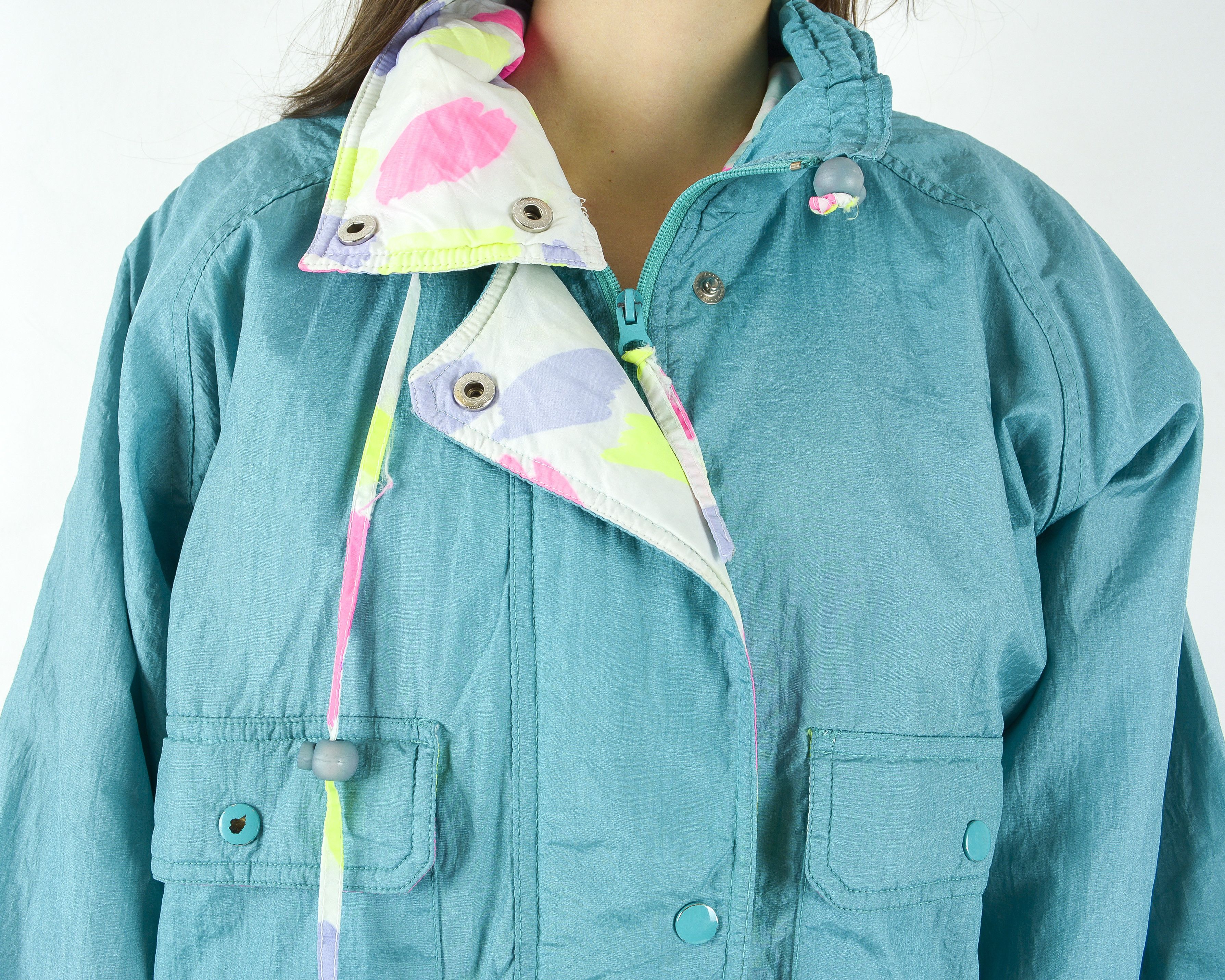 Vintage Ski Suit Jumpsuit Overalls Padded Coveralls One Piece Snow Size 29" - 4 Thumbnail