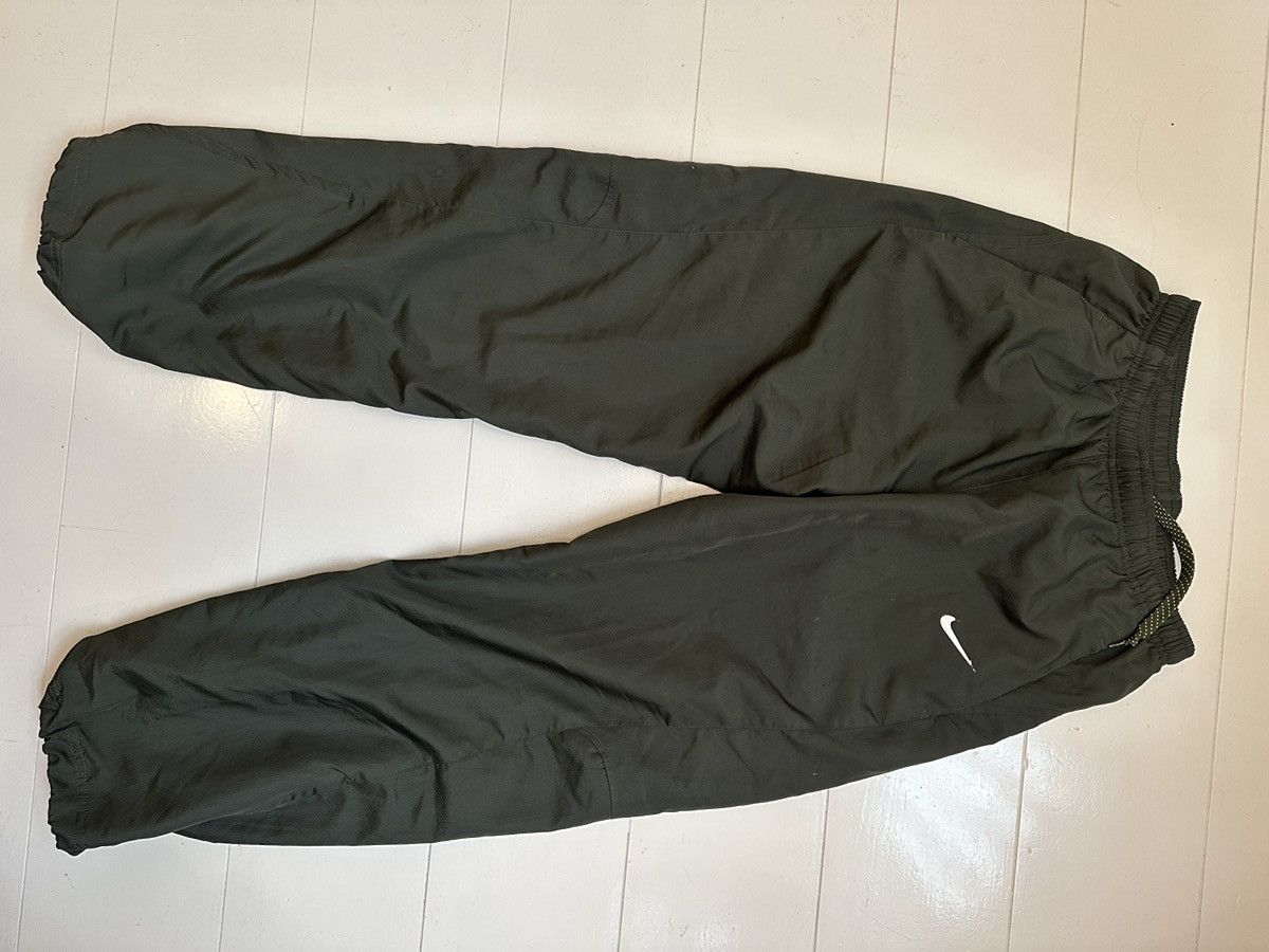 Nike × Vintage Vintage Nike Olive Green Track Pants Size US 39 - 2 Thumbnail