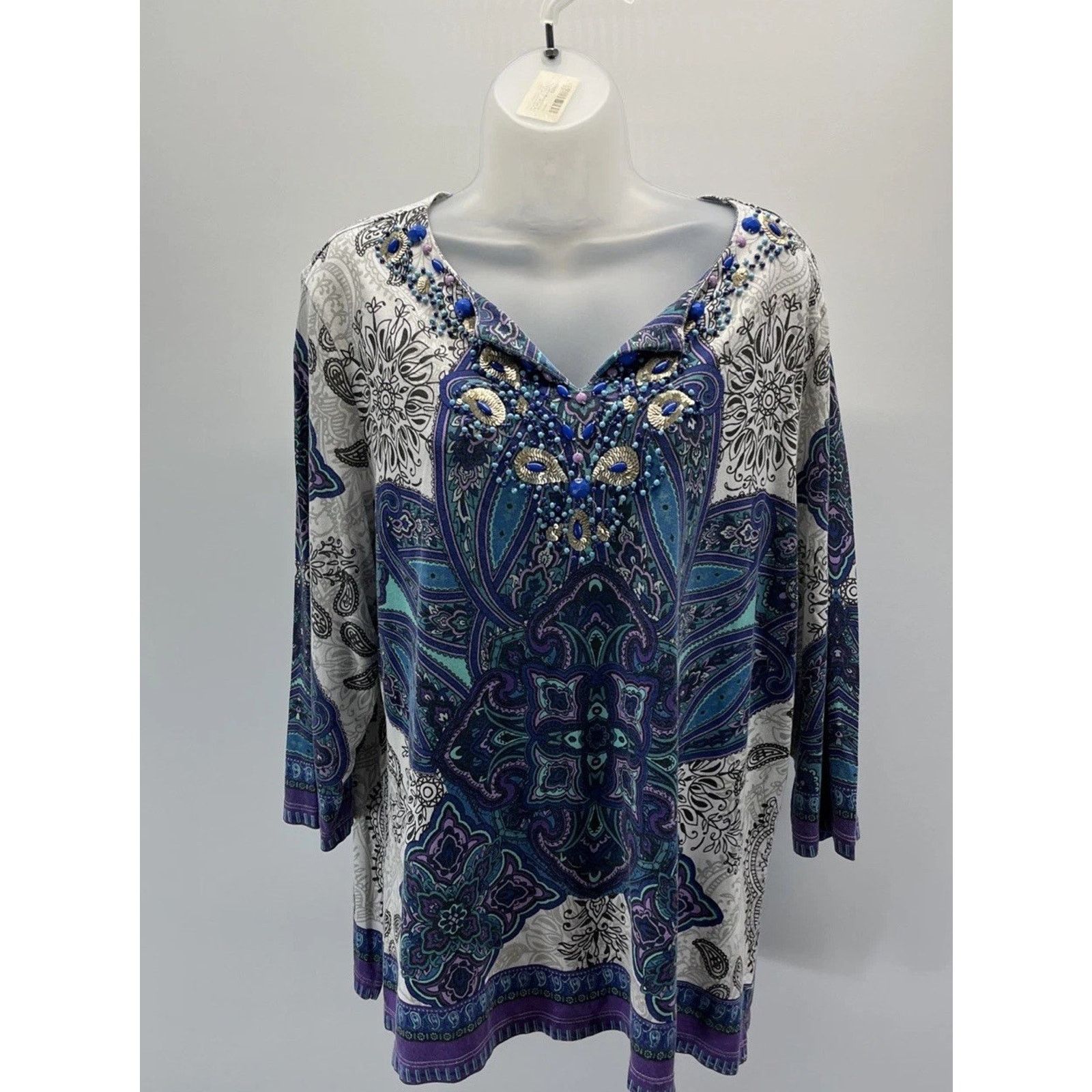 Chicos CHICO'S GRAND STATEMENT EMBELLISHED MULTI COLOR Size 3 Size XL / US 12-14 / IT 48-50 - 1 Thumbnail
