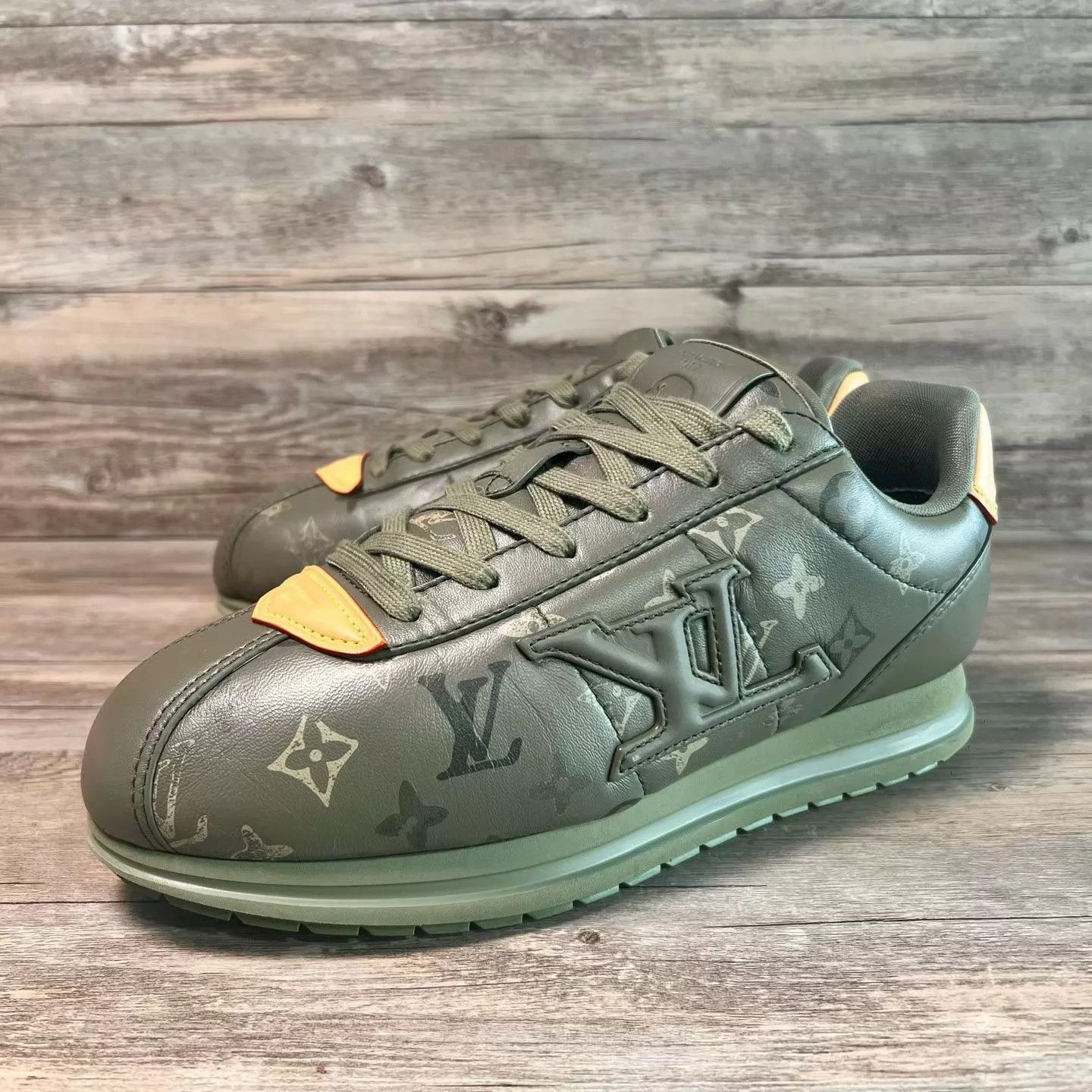 Louis Vuitton LV x Nigo Buttersoft FW25 Green Cortez Sheepskin UK9 / 43 Size US 10 / EU 43 - 1 Thumbnail