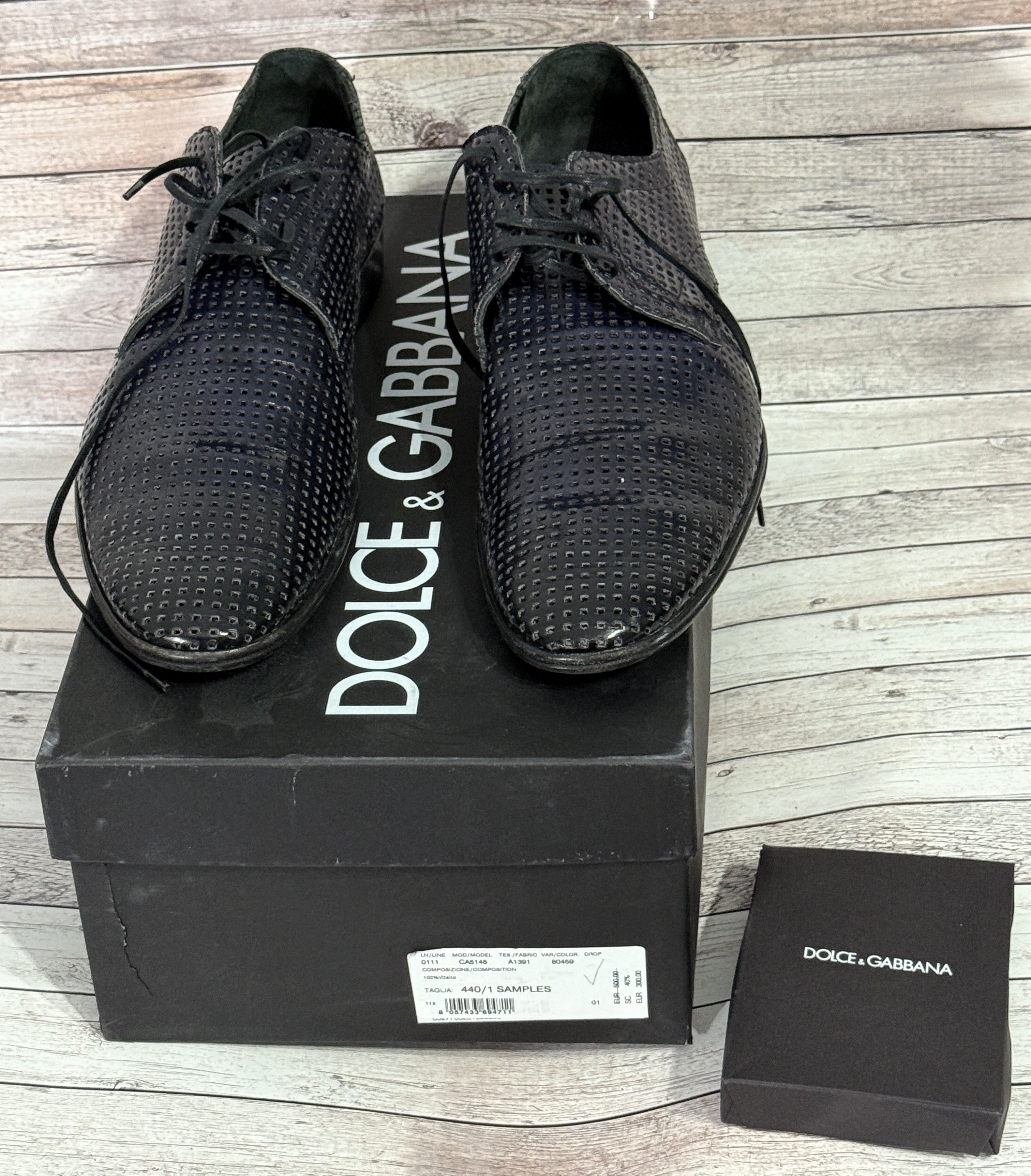 Dolce & Gabbana Dolce & Gabanna perforated shoes Size US 11 / EU 44 - 19 Thumbnail
