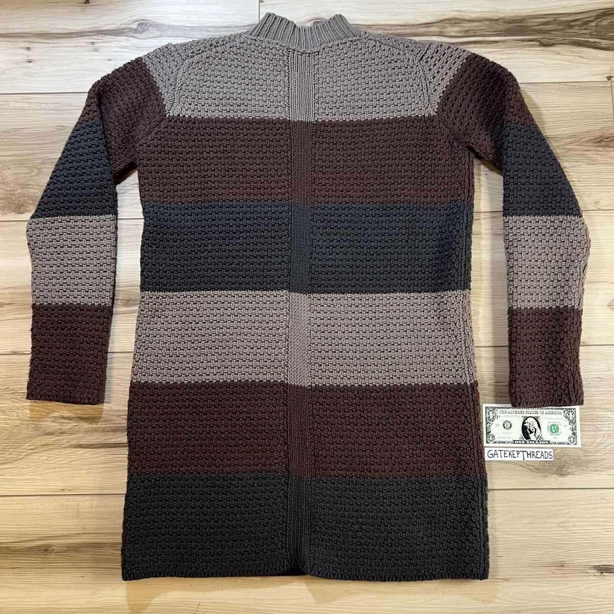Rick Owens Rick Owens FW16 Mastodon Long Striped Knit Wool Sweater Size US M / EU 48-50 / 2 - 2 Thumbnail