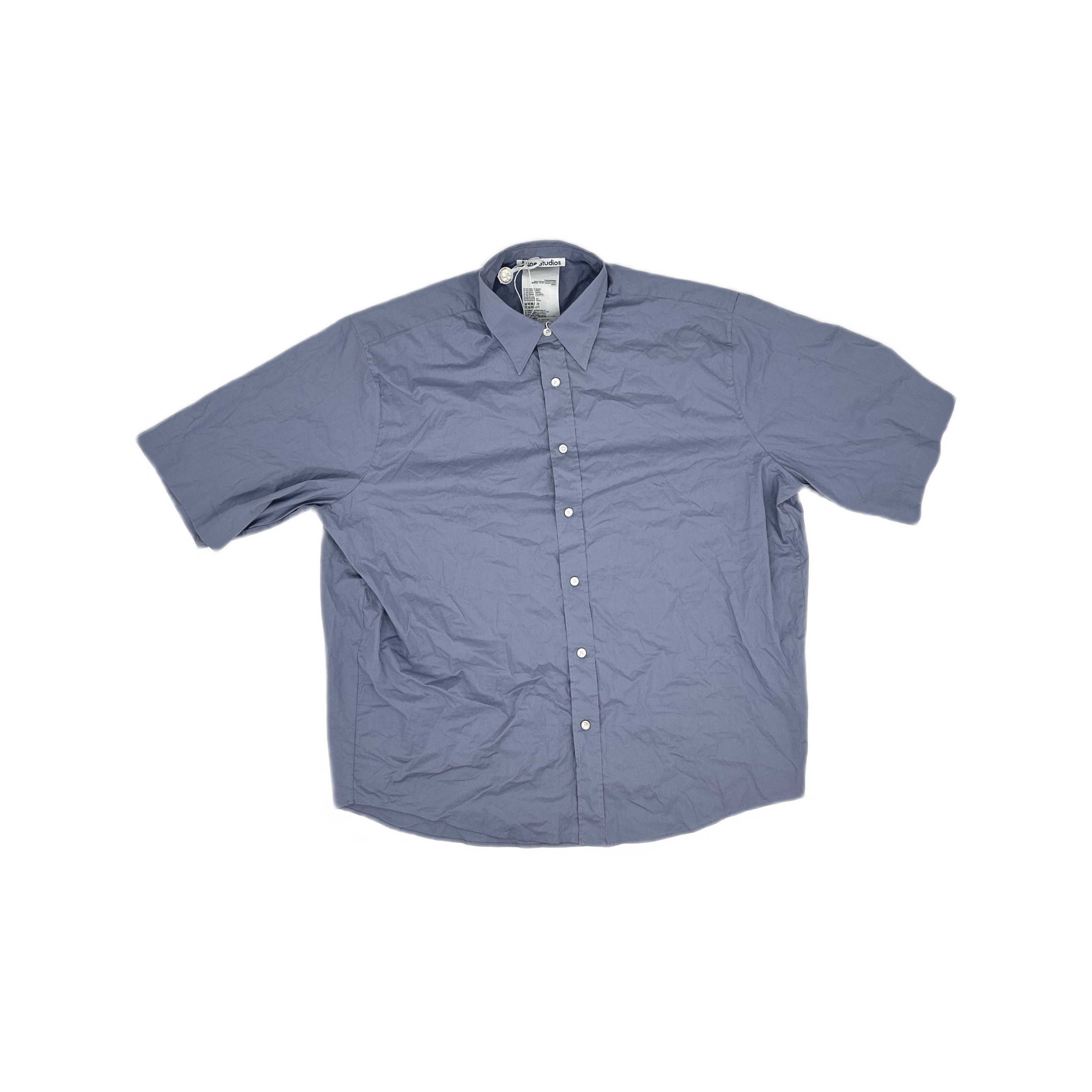 Acne Studios Dusty Blue Short Sleeve Shirt Size 50