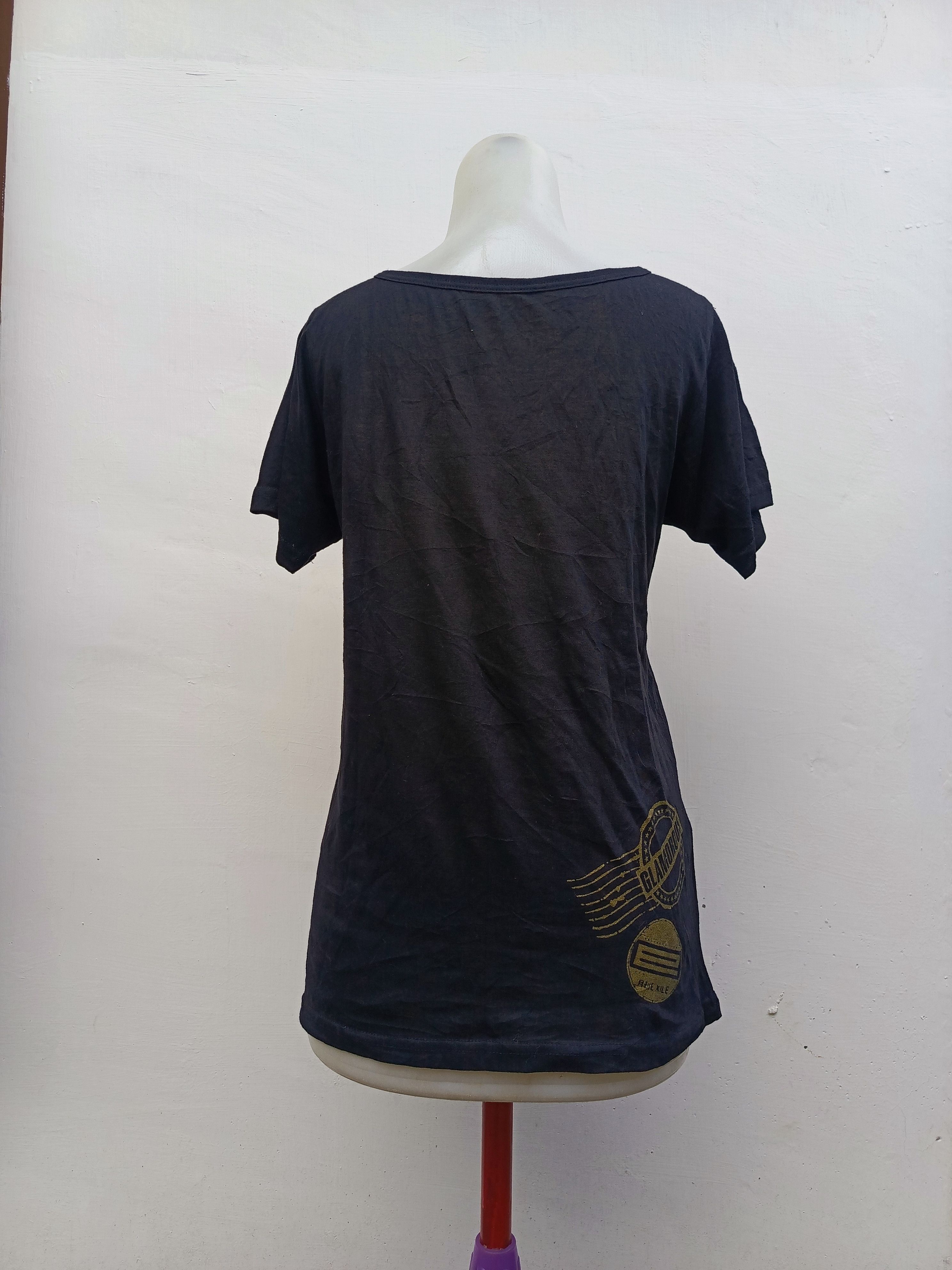 Japanese Brand Glamorous Exile Graphic Logo T-Shirt – Japan Streetwear Size M / US 6-8 / IT 42-44 - 5 Thumbnail