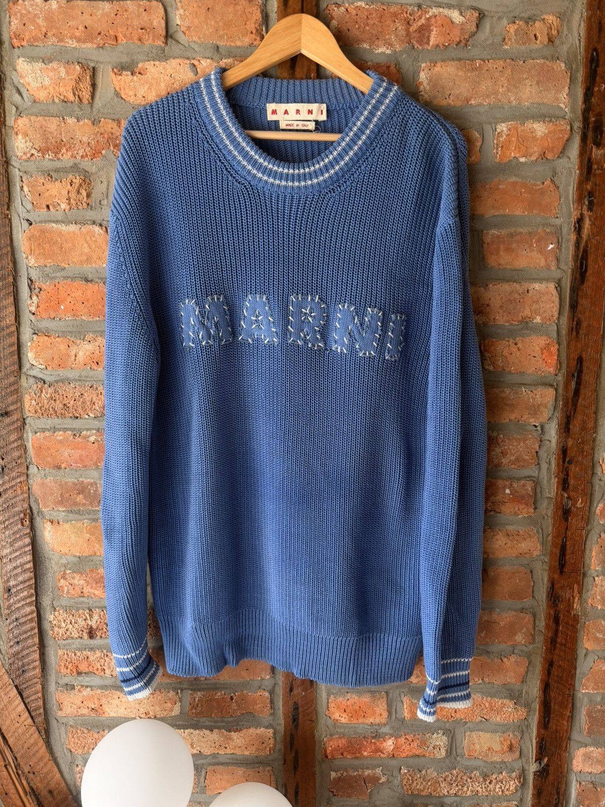 Marni Marni ss24 Varsity Knit Sweater Size US XL / EU 56 / 4 - 1 Thumbnail