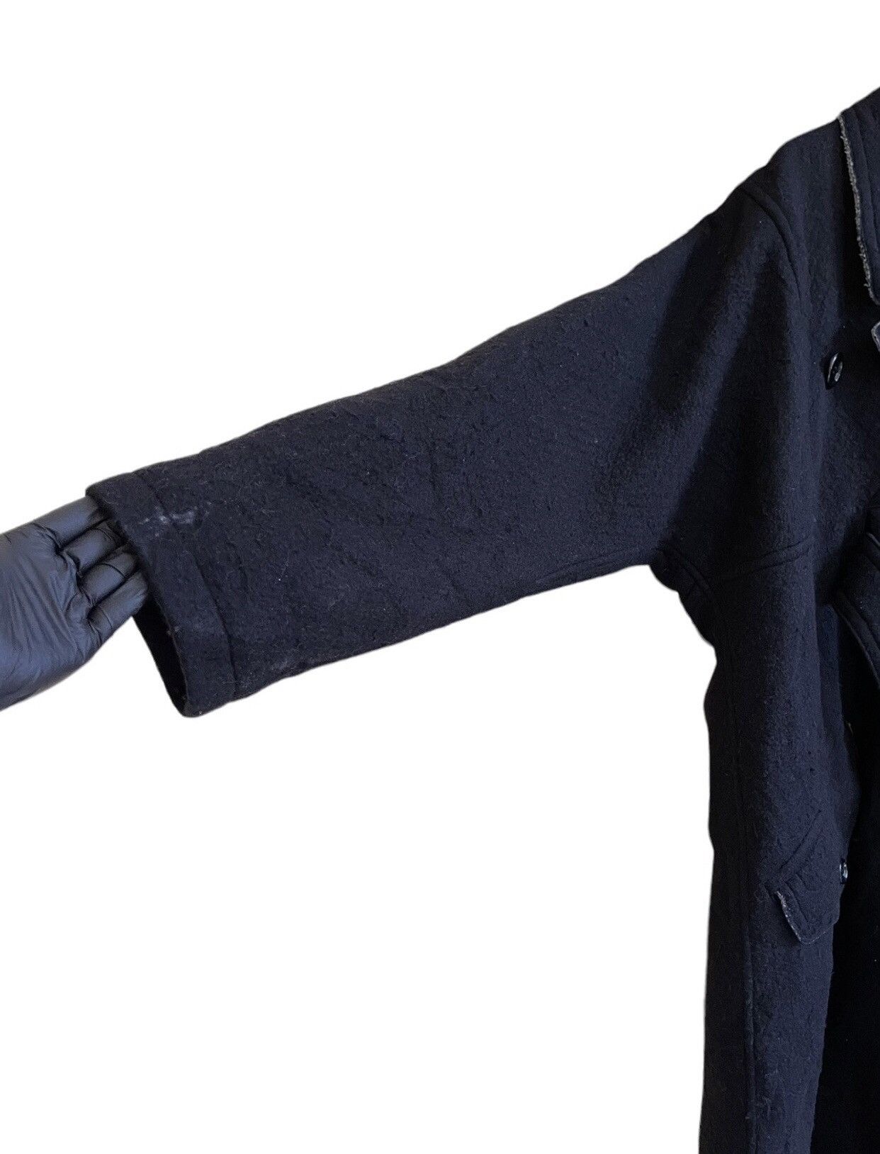 Designer × Yohji Yamamoto Yohji Yamamoto + Noir Wool Trench Coat With Belt Size US L / EU 52-54 / 3 - 3 Thumbnail