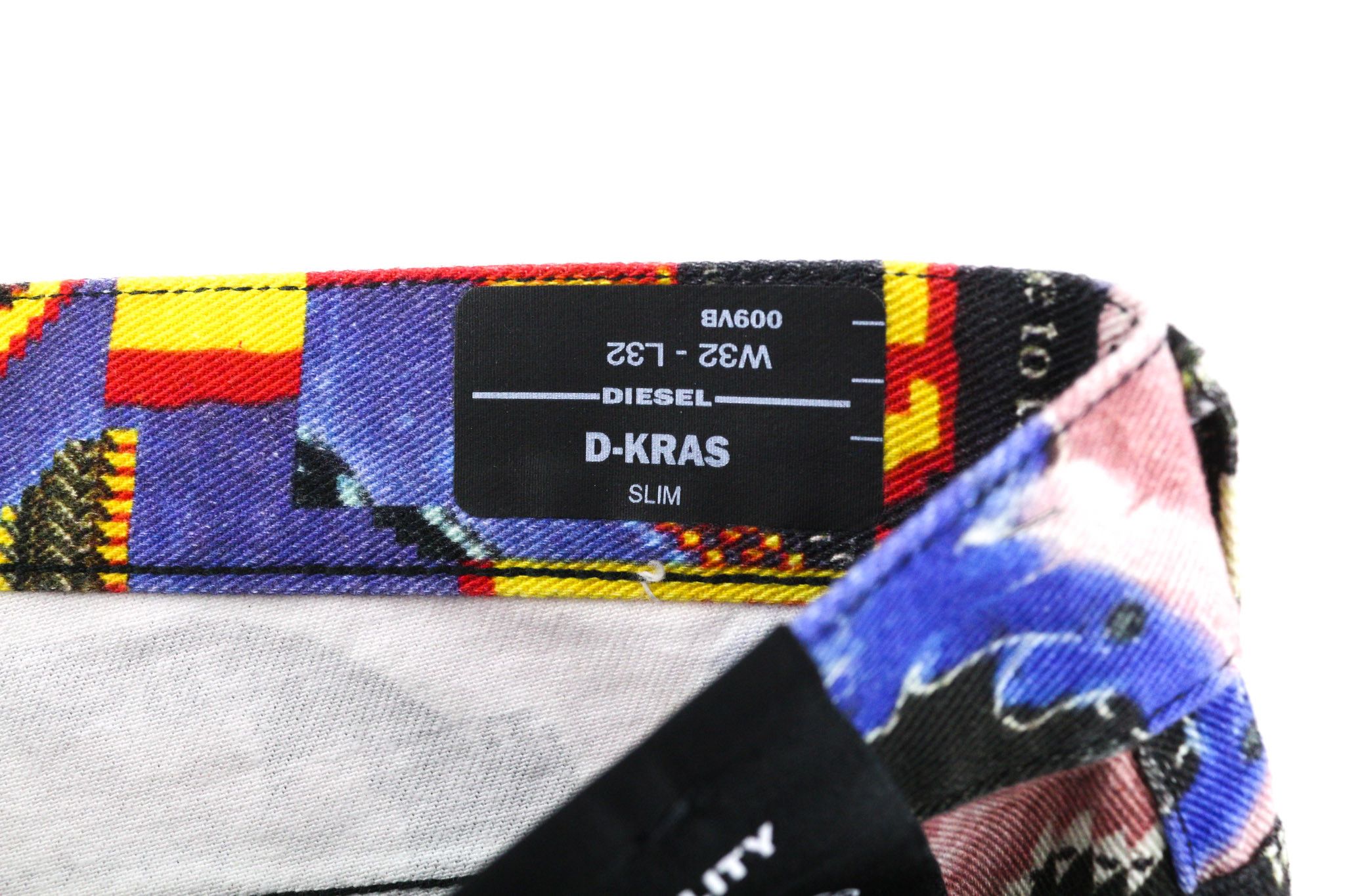 Diesel D-KRAS 009VB W32/L32 Slim Patterned Denim 40446 Size US 32 / EU 48 - 7 Thumbnail