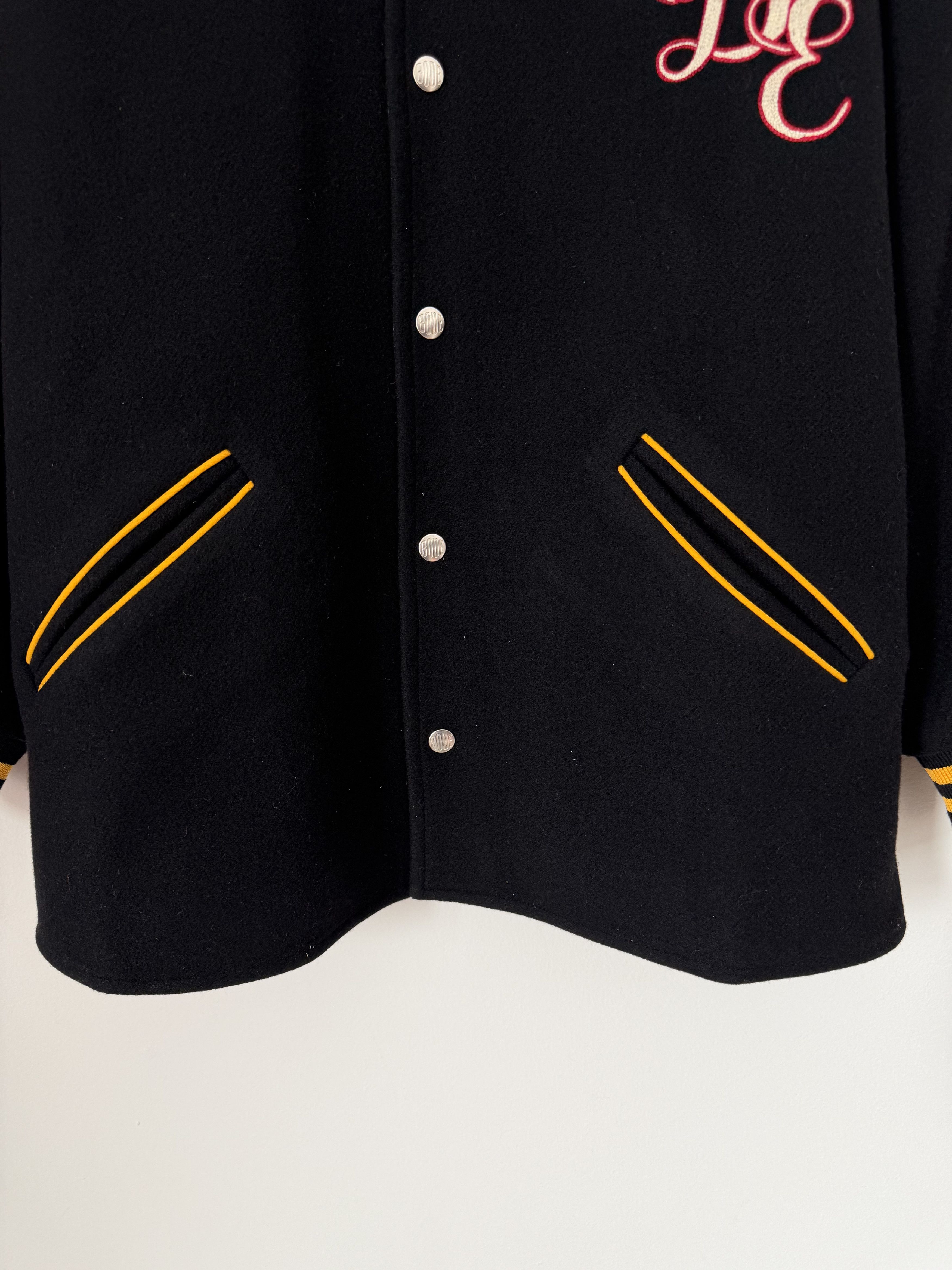 Bode Bode Monogram Snap Reversible Jacket in Black Cream Size US L / EU 52-54 / 3 - 3 Thumbnail