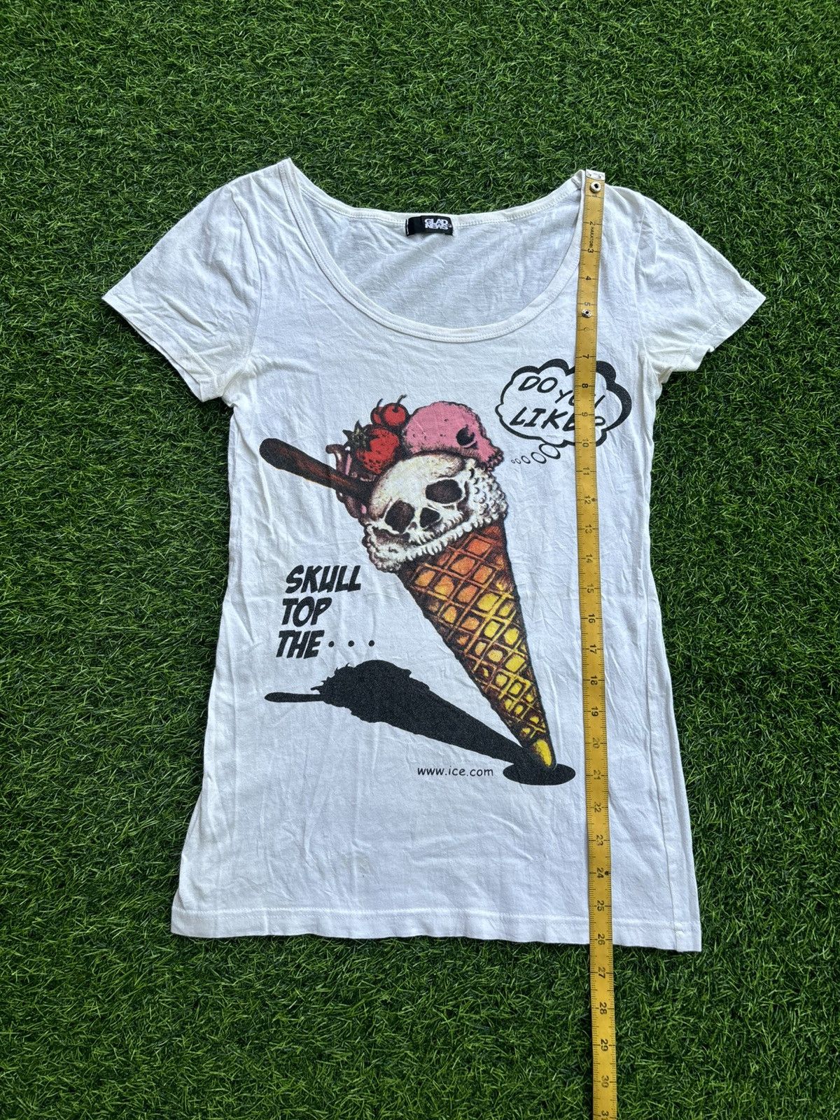 Hysteric Glamour Y2k Glad News Ice Cream Skull Women's Tshirt Size M / US 6-8 / IT 42-44 - 8 Thumbnail