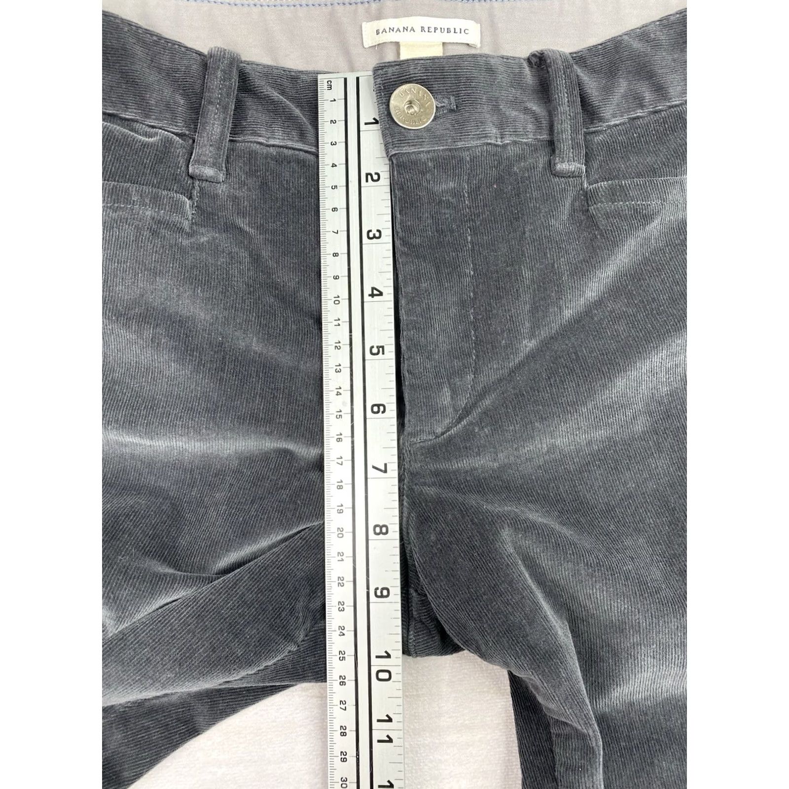 Banana Republic Banana Republic Corduroy Pants Women's 28 Gray Bootcut Mid Rise Straight Leg Casual Travel Staples Size 28" / US 6 / IT 42 - 7 Thumbnail