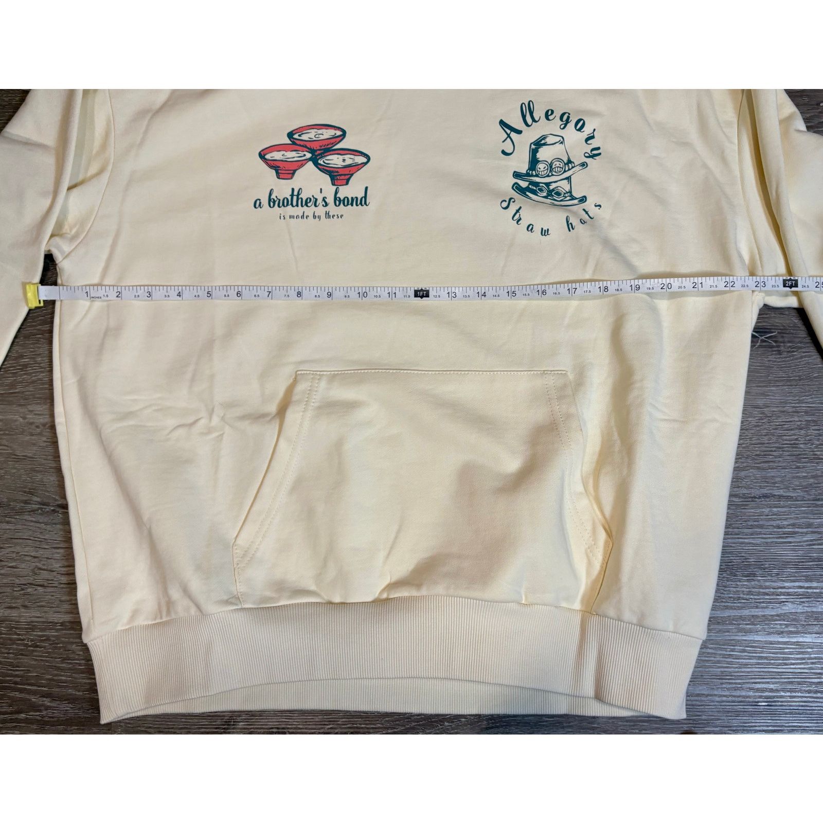 Other New Allegory 100% Cotton Men's Hoodie - Cream Size US L / EU 52-54 / 3 - 3 Thumbnail