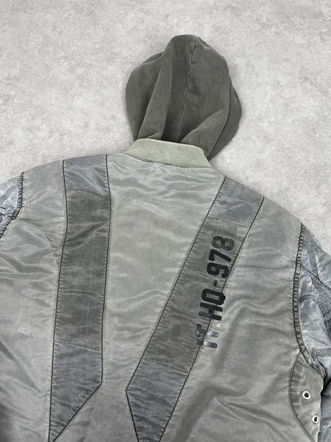 Diesel Diesel Grey Aero Cozy Hooded Bomber Jacket Size US M / EU 48-50 / 2 - 6 Thumbnail