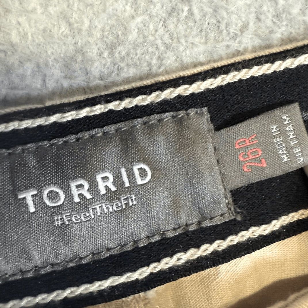 Torrid Torrid Pants Womens 26R Multicolor Twill Flex High Rise Tapered Casual N Brand New Size 26" / US 2 / IT 38 - 3 Thumbnail