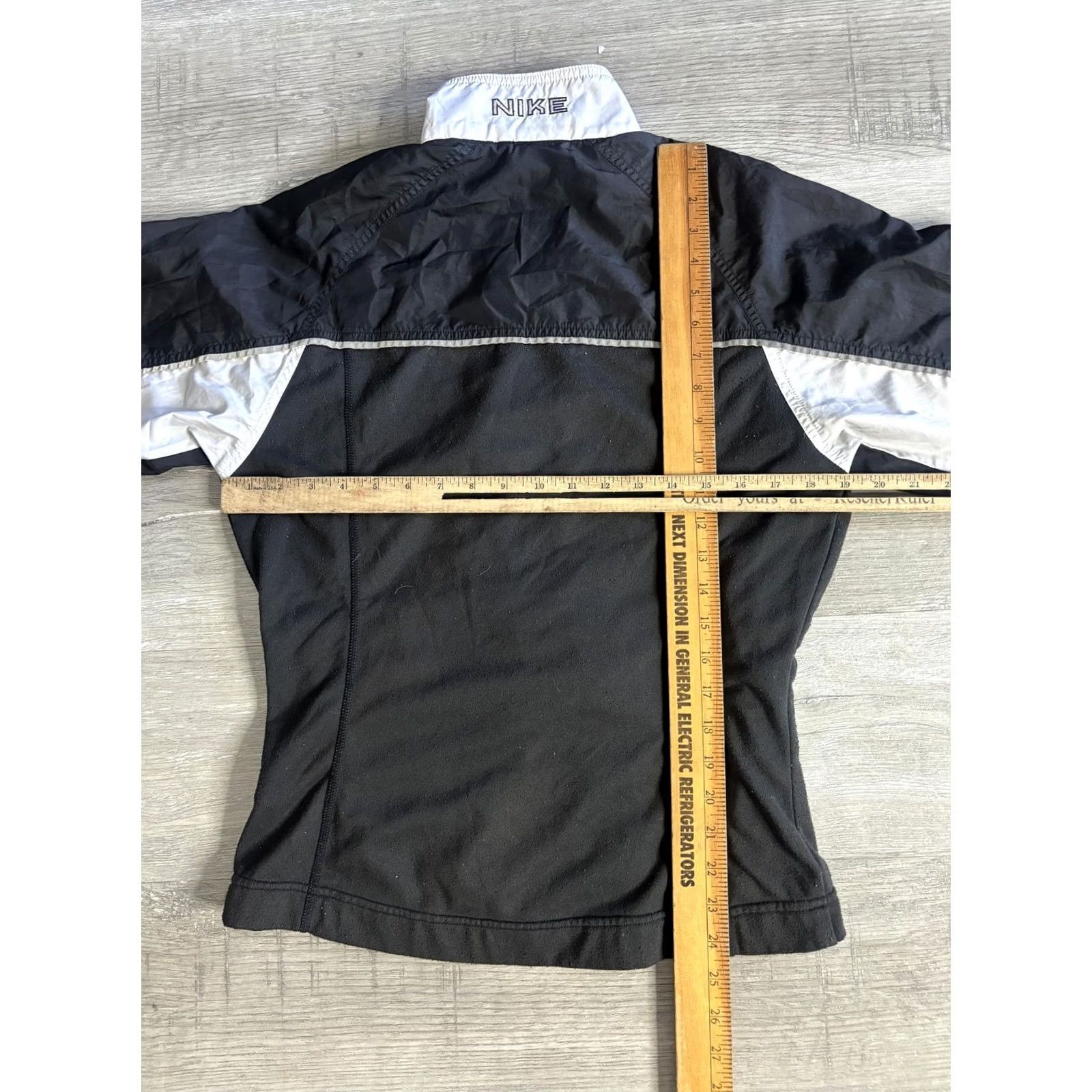 Nike Nike Jacket Mens Medium Black White Full Zip Windbreaker Reflective Running Size M / US 6-8 / IT 42-44 - 5 Thumbnail