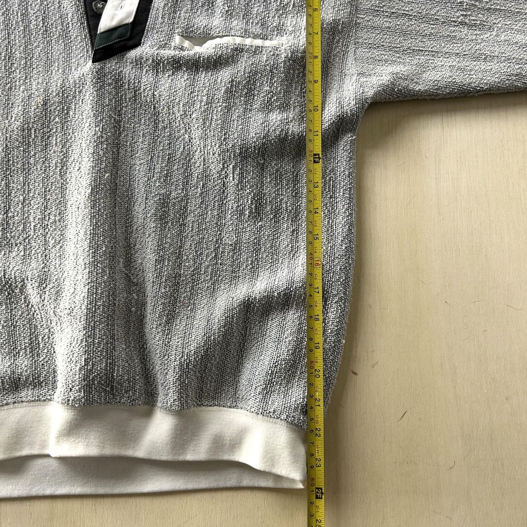 Vintage VINTAGE Greenlines International Polo Shirt Mens M Gray Striped Knit Sweatshirt Size US M / EU 48-50 / 2 - 4 Thumbnail