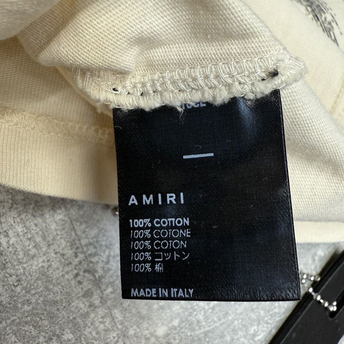 Amiri Amiri Sun Cropped Tee Alabaster. size S. bnwt. rrp £390 Size S / US 4 / IT 40 - 6 Thumbnail