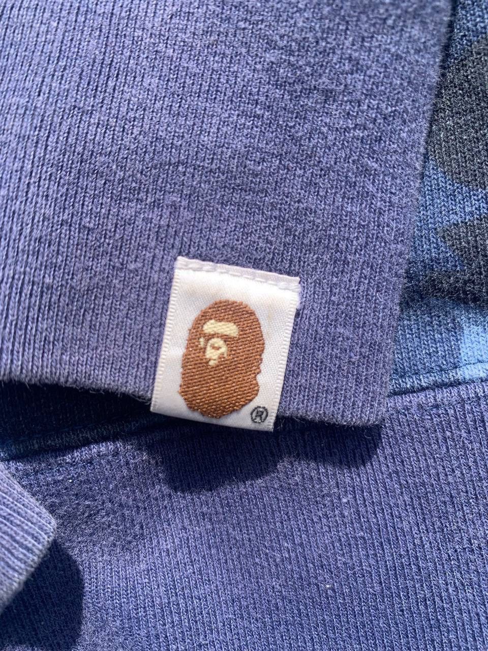 Bape Bape Blue Camo Spell Out Logo Sweatshirt Size US S / EU 44-46 / 1 - 5 Thumbnail