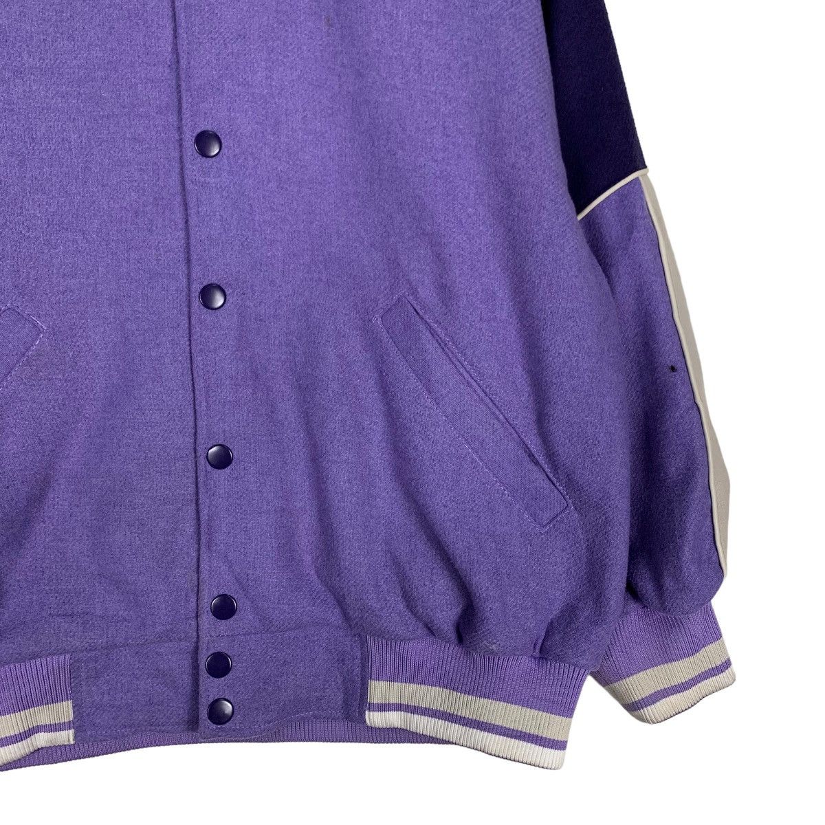 Divided DIVIDED Purple Oversize Varsity Jacket #0530-C24 Size US XS / EU 42 / 0 - 6 Thumbnail