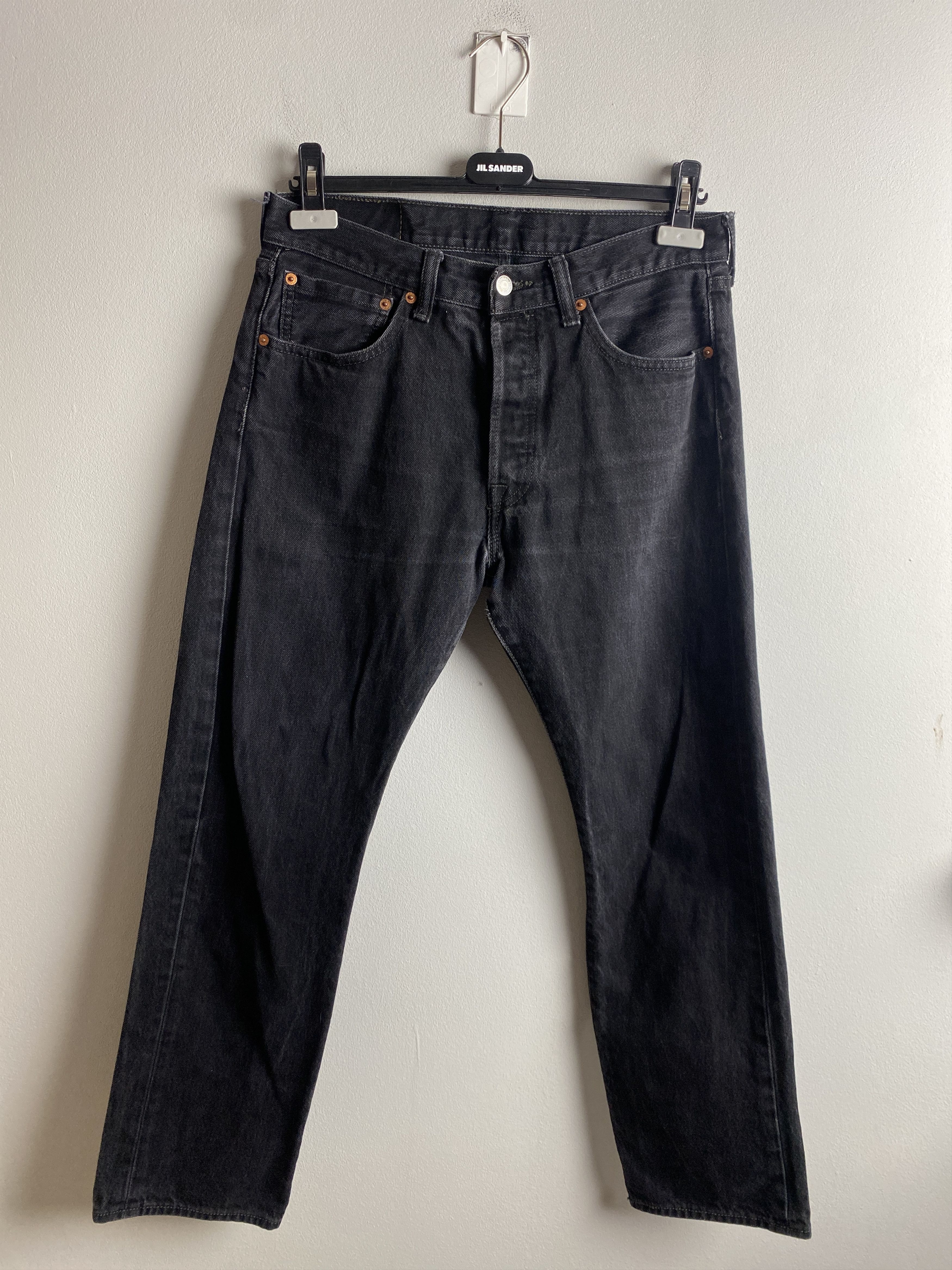 Levi's Levi's 501 black denim jeans pants casual Size US 32 / EU 48 - 2 Thumbnail