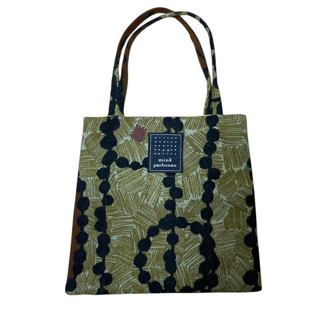 mina perhonen Mina Perhonen mina perhonen garland wool mini tote bag Textile Tote Bag m792 DUTY FREE for USA Size ONE SIZE - 1 Thumbnail