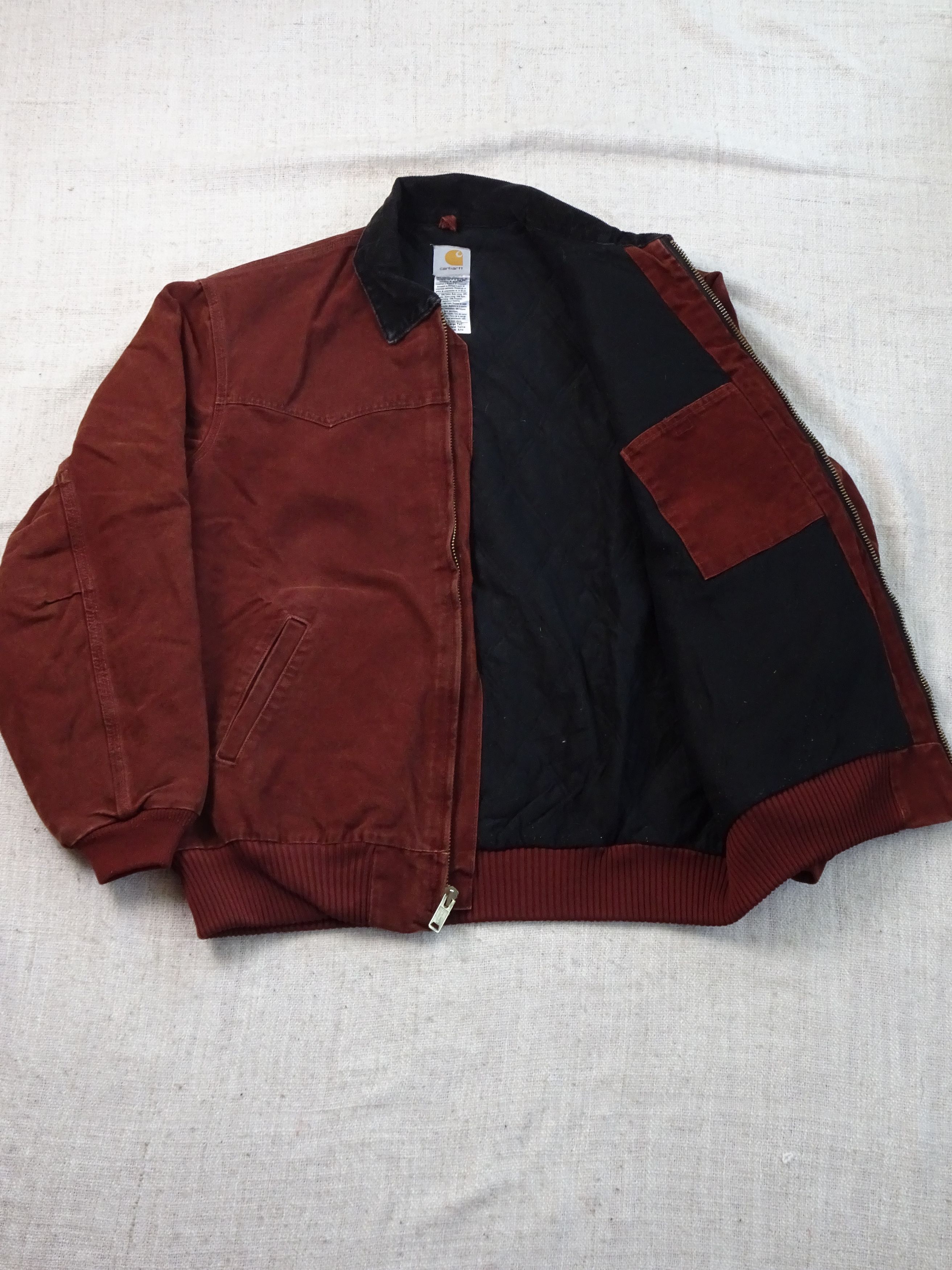 Carhartt Vtg Carhartt Detroit Jacket Red Duck Cord Collar Workwear Size US XL / EU 56 / 4 - 5 Thumbnail