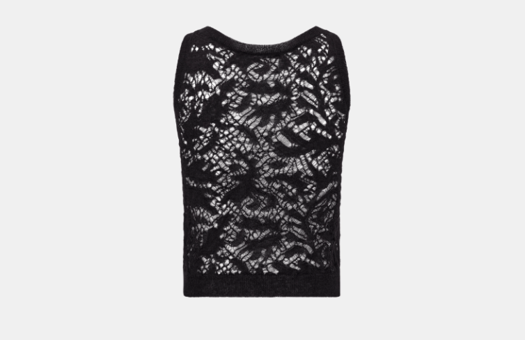 Dior o1w1db10925 444W05 Twinset Sweater in Black Size S / US 4 / IT 40 - 4 Thumbnail