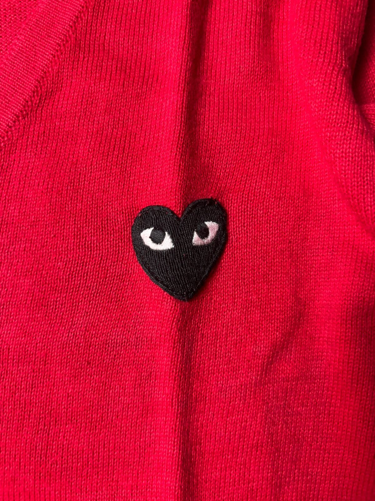 Comme des Garcons PLAY AD2009 Play Comme Des Garcons Japan Red Cardigan Size S / US 4 / IT 40 - 4 Thumbnail