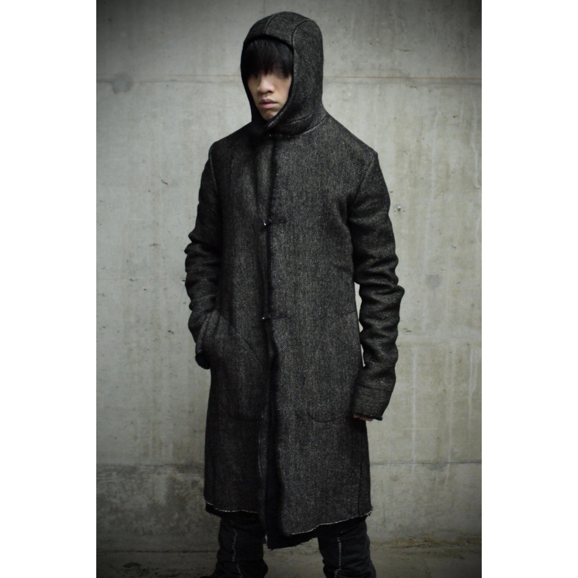 Ma+ ma+ by Maurizio Amadei Aviator Hooded Wool Tweed Duffle Coat Size US S / EU 44-46 / 1 - 2 Thumbnail