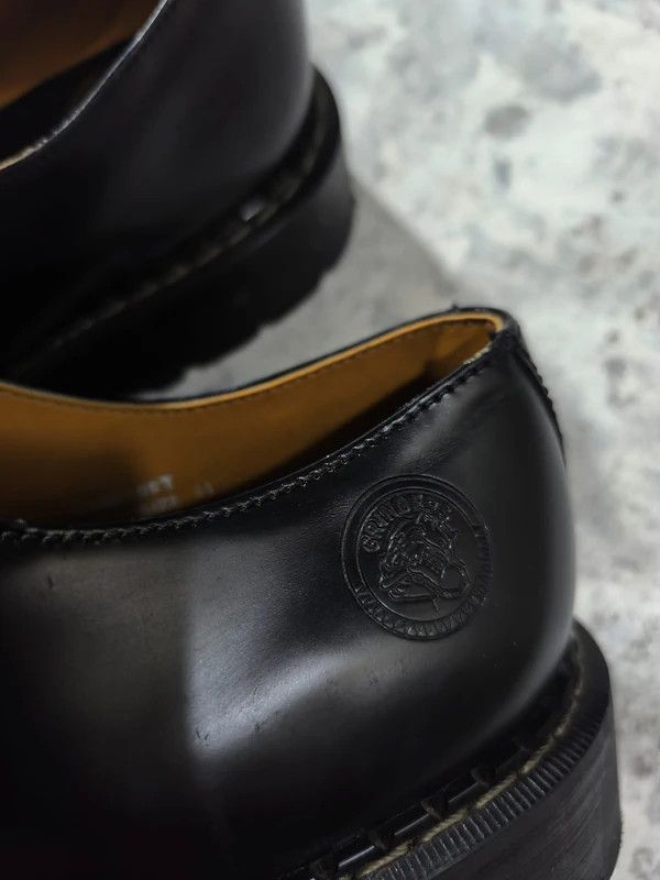 Leather Chunky Steel Cap Punk Leather Shoes Made in England 90s Size US 11 / EU 44 - 7 Thumbnail