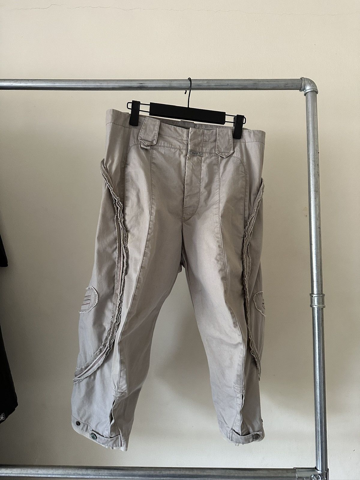 Marithe + Francois Girbaud 2000s Marithe Francois Girbaud Piping Cargo Pant Size US 30 / EU 46 - 3 Thumbnail