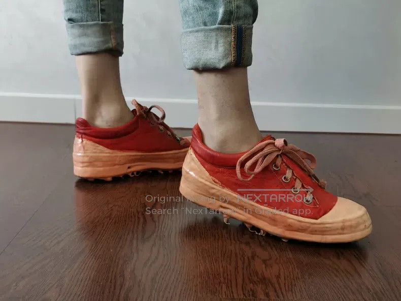 Carol Christian Poell Carol Christian Poell Red kangaroo leather sol shoes low-t Size US 7 / EU 40 - 2 Thumbnail