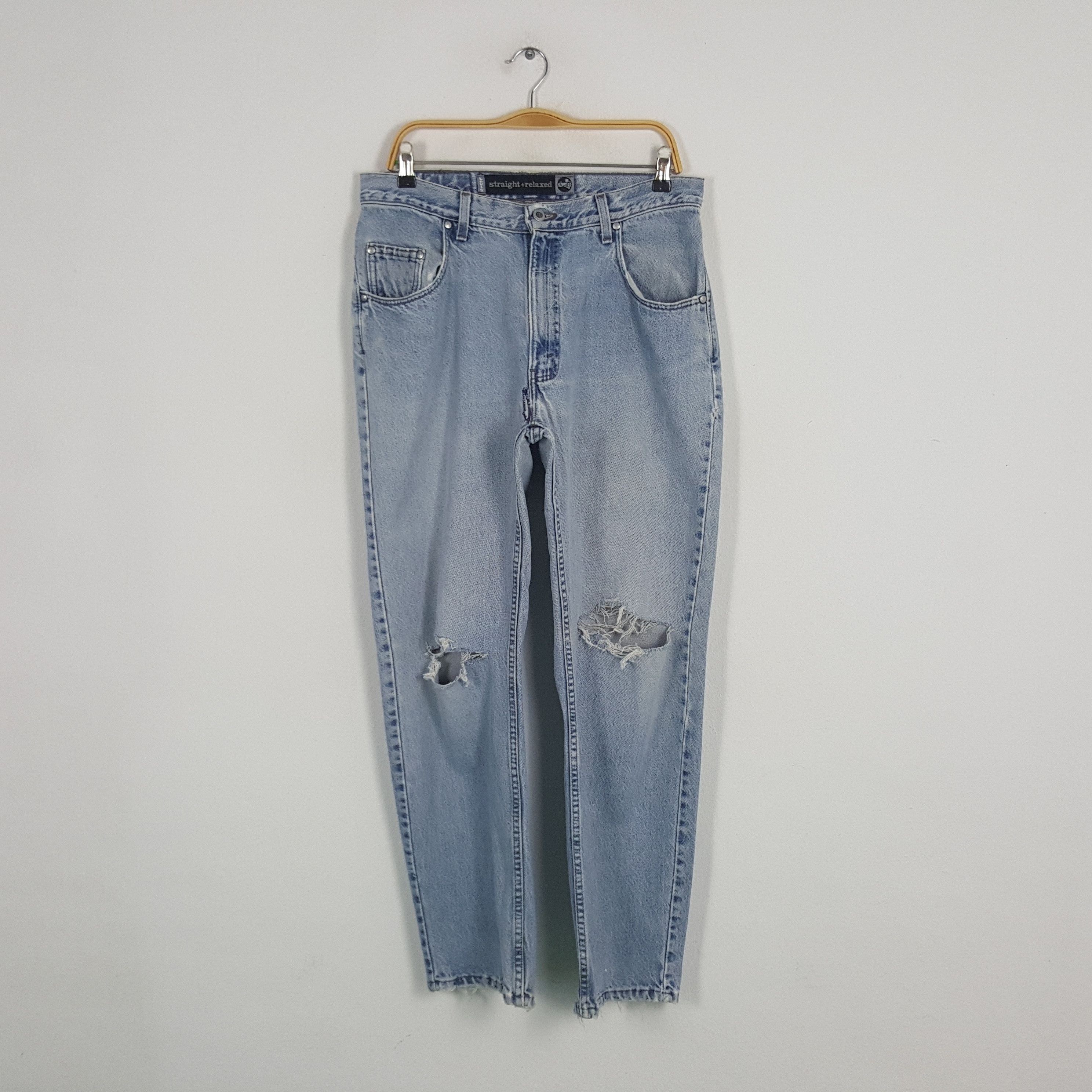 Levi's × Vintage Vintage Levi's American Distressed silverTab Denim Jeans Size US 33 - 1 Thumbnail