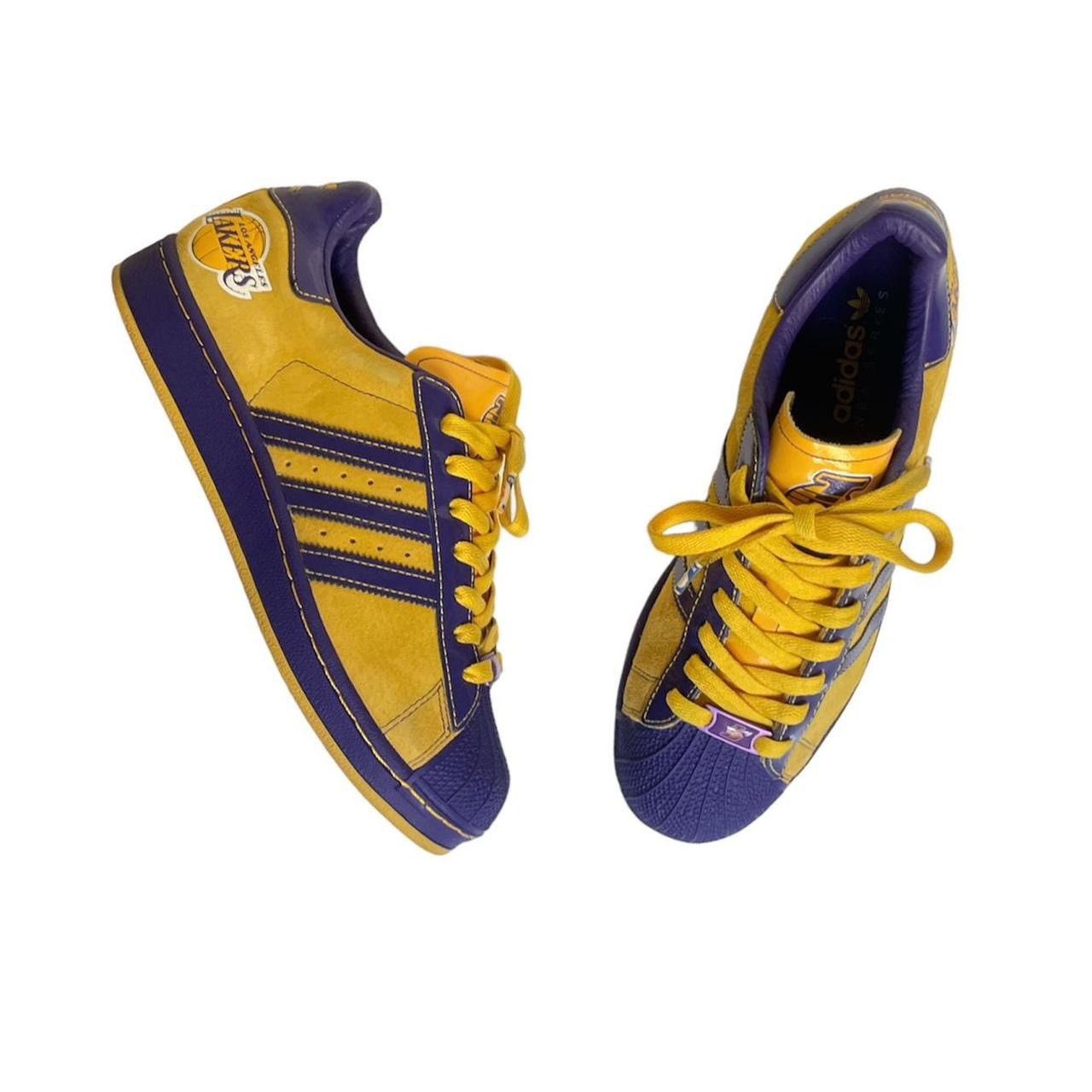 adidas gazelle silver green womens NBA Waffle LA Lakers Shorts main image 1