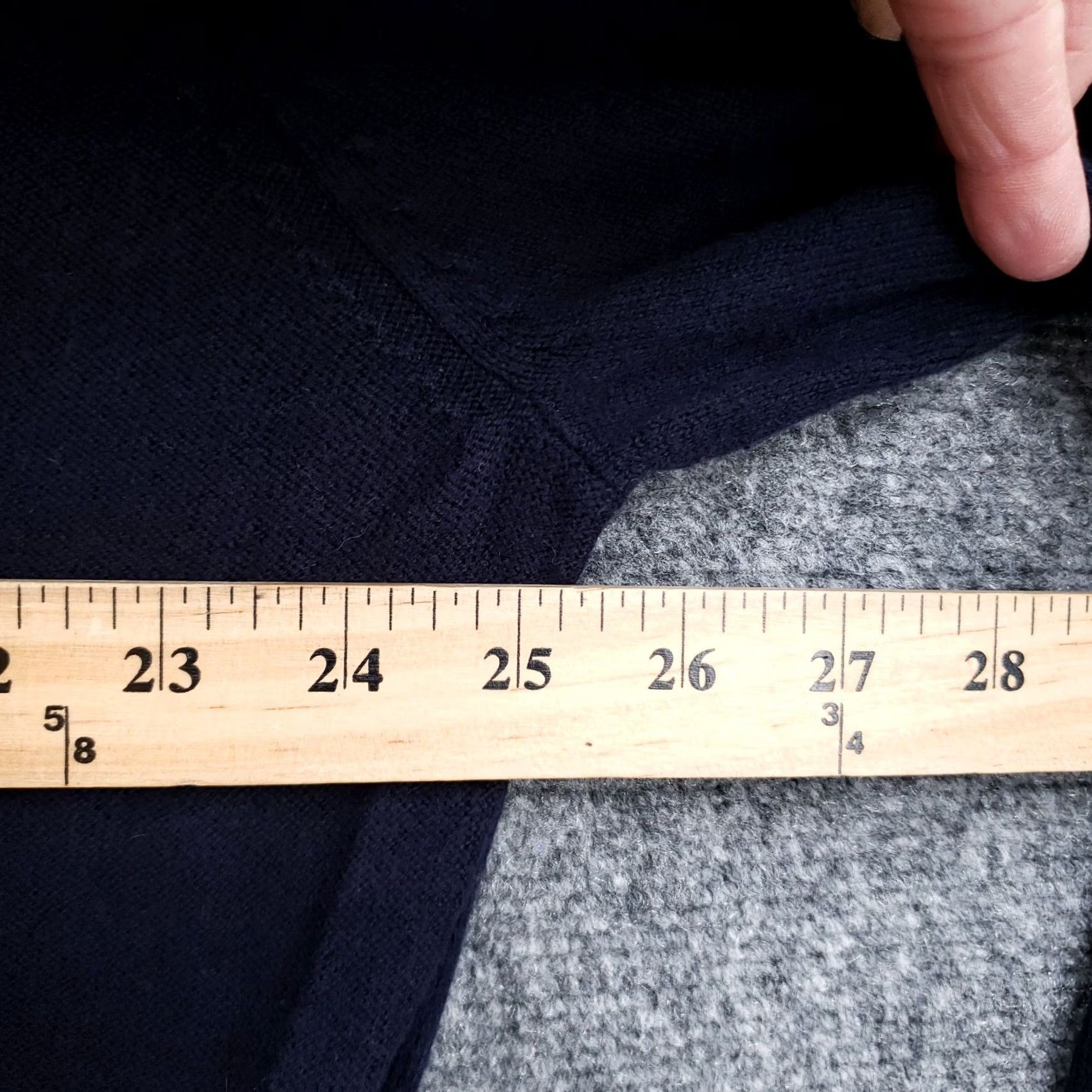 Vintage Chatham Road Sweater Mens XL Navy Blue Argyle V Neck Pullover Cashmere Blend 90s Classic Size US XL / EU 56 / 4 - 7 Thumbnail