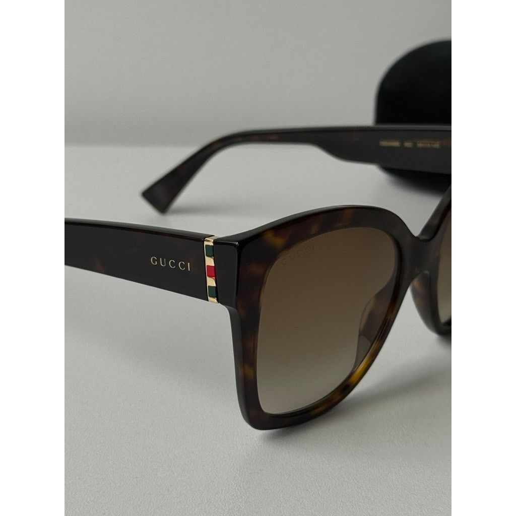 Gucci NEW Gucci GG0459S Havana Brown Cat Eye Sunglasses Size ONE SIZE - 5 Thumbnail