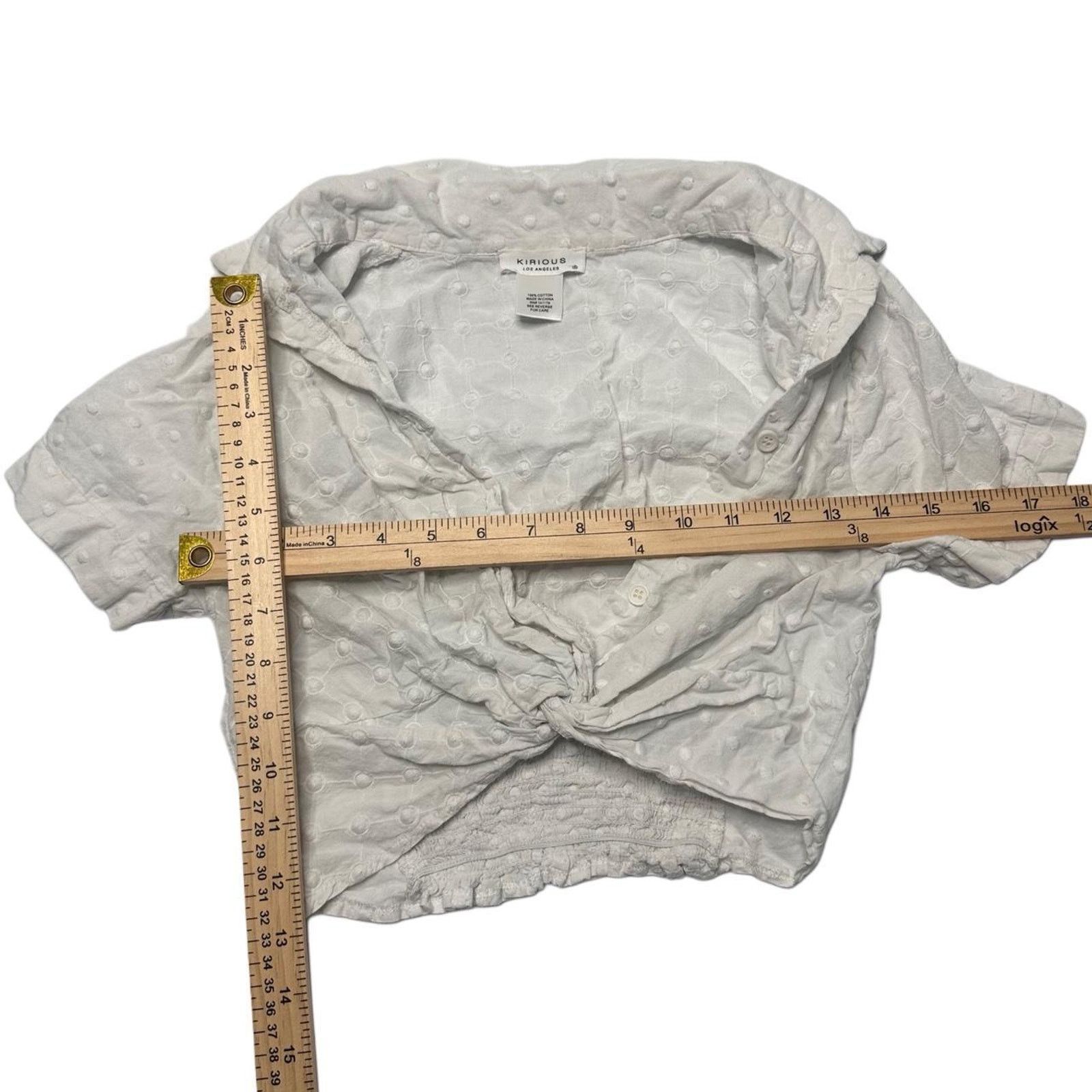 & Other Stories Kirious Los Angeles 100% Cotton Collard Top Size S / US 4 / IT 40 - 3 Thumbnail
