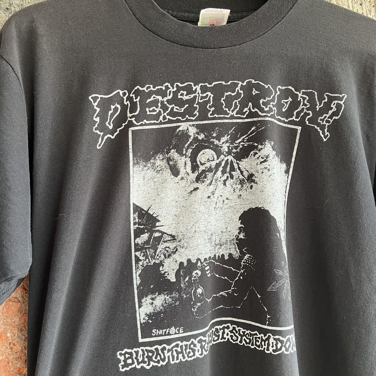 Band Tees ‘90s DESTROY Punk Band Tour Tee Shirt Concert Bad Brains Size US L / EU 52-54 / 3 - 4 Thumbnail