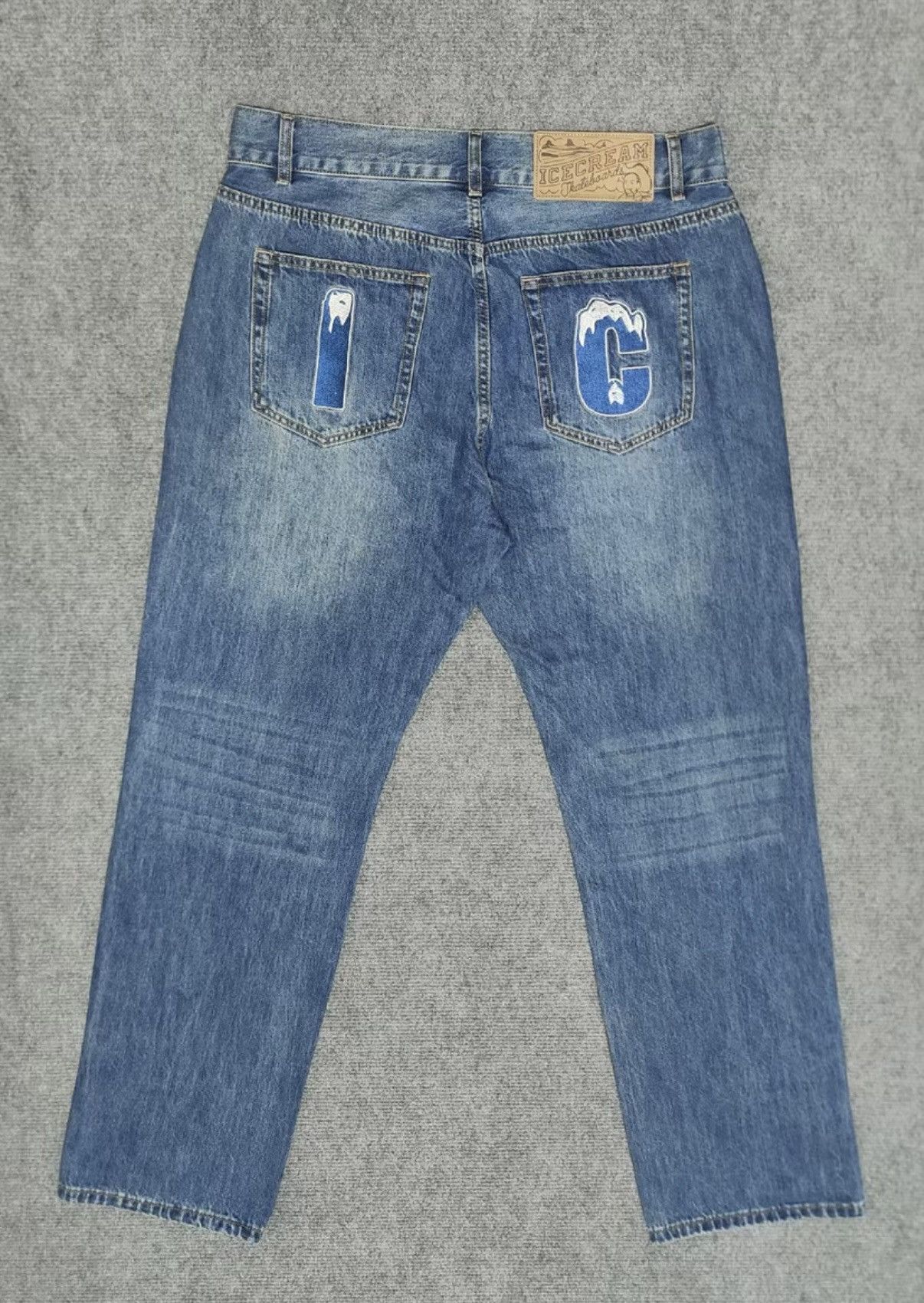 Billionaire Boys Club Washed Blue Flying Dog Jeans Billionaire Boys Club Size US 34 / EU 50 - 2 Thumbnail