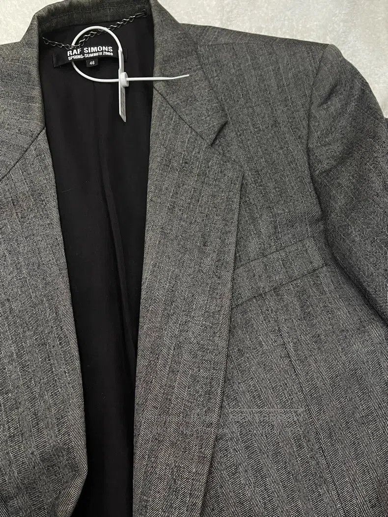 Raf Simons Raf Simons 2009 show style wool gray dark pattern suit Size 46R - 4 Thumbnail