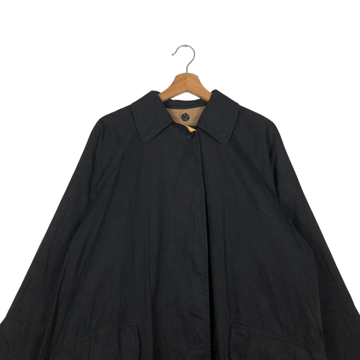 Burberry 🔥RICH BLACK VINTAGE WAX LONG JACKET BURBERRYS Size US M / EU 48-50 / 2 - 6 Thumbnail