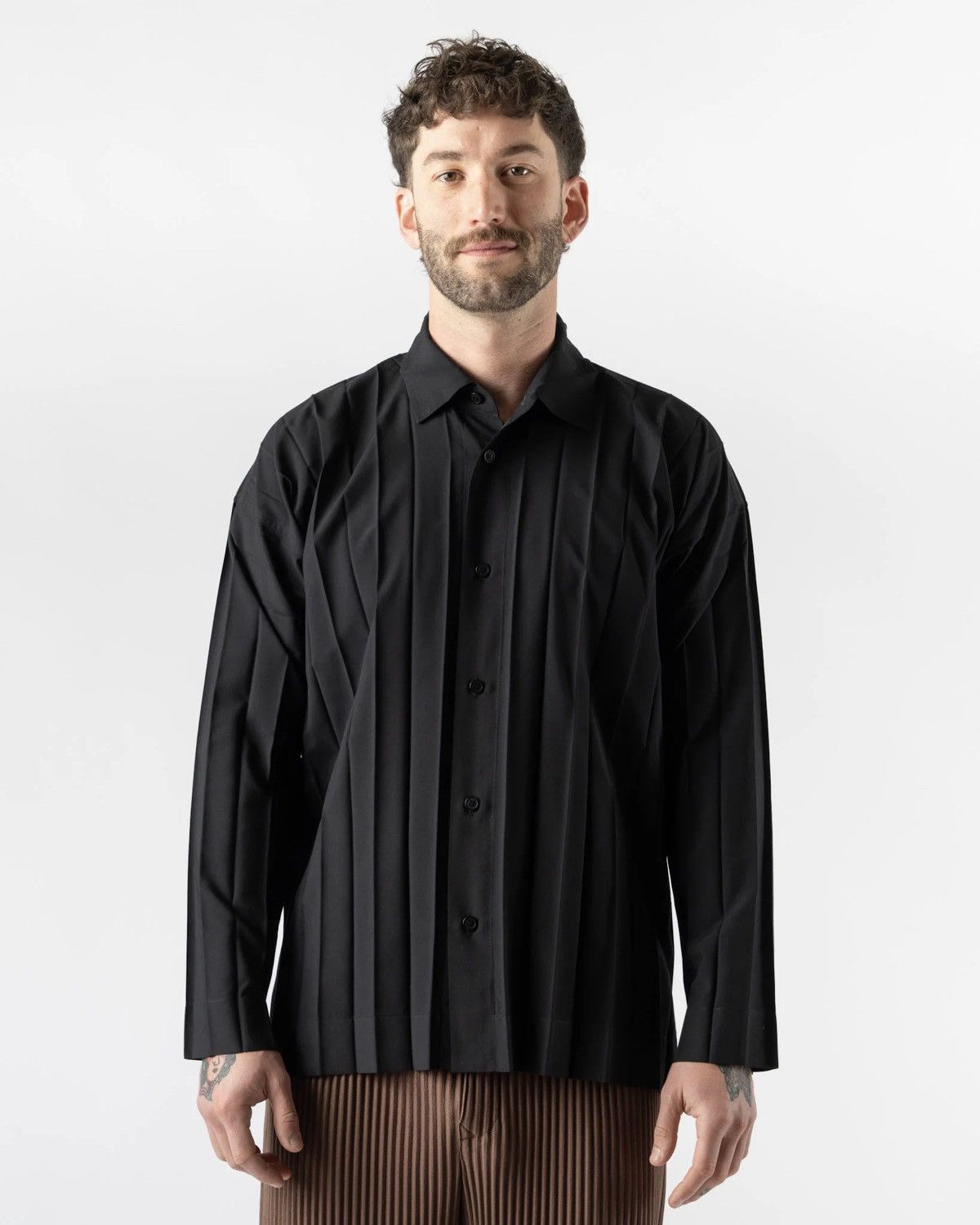 Homme Plisse Issey Miyake Edge Shirt Size US L / EU 52-54 / 3 - 10 Thumbnail