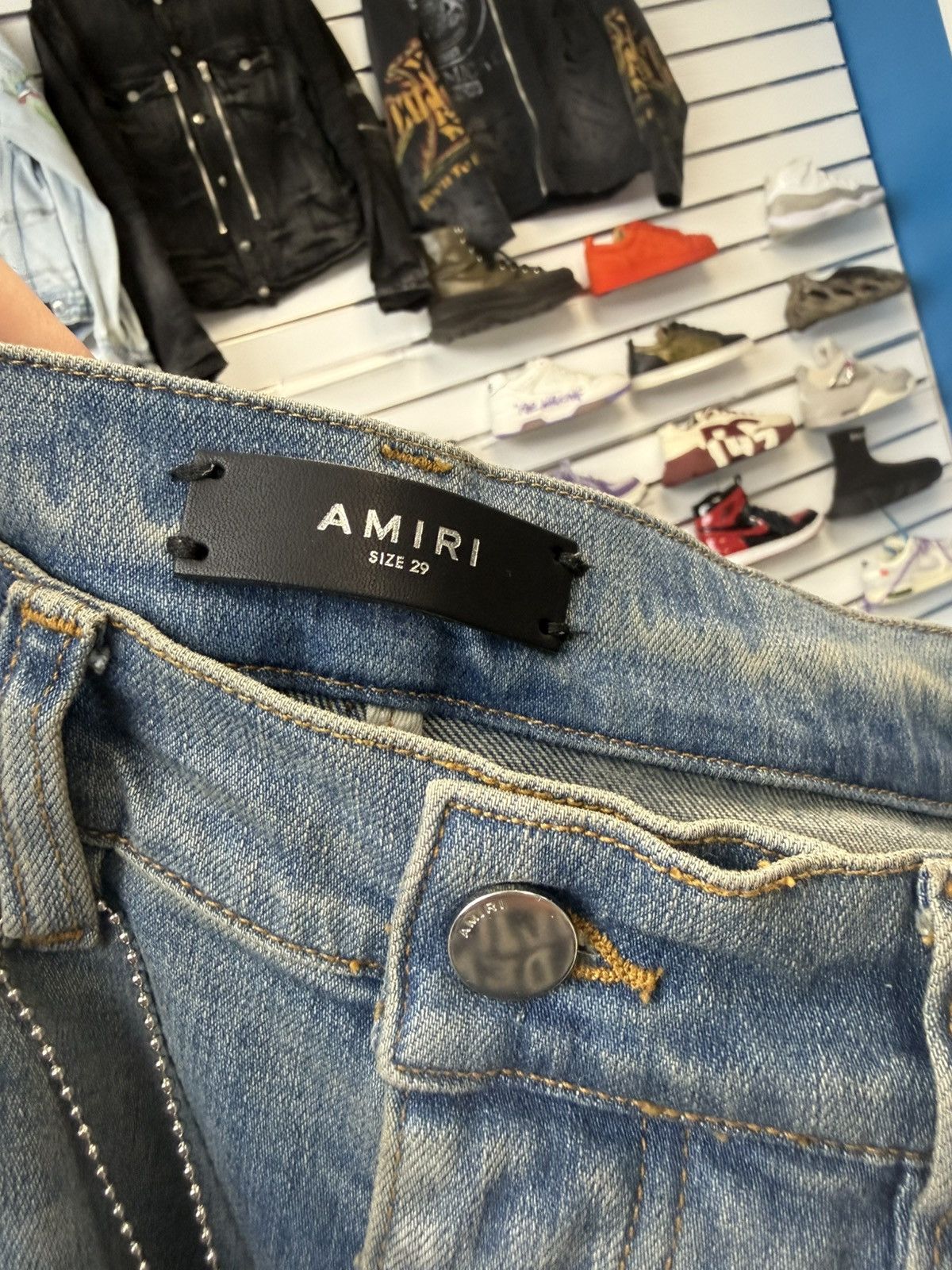 Amiri Amiri Bandana Art Patch Skinny Jeans Size US 29 - 4 Thumbnail