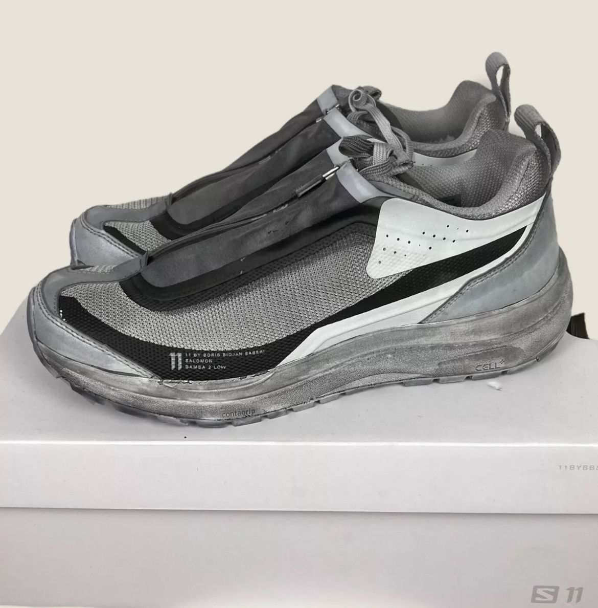 11 By Boris Bidjan Saberi × Boris Bidjan Saberi × Salomon 11 By BBS X Salomon Bamba 2 Low Men’s 8.5 Gray DS Size US 8.5 / EU 41-42 - 1 Thumbnail