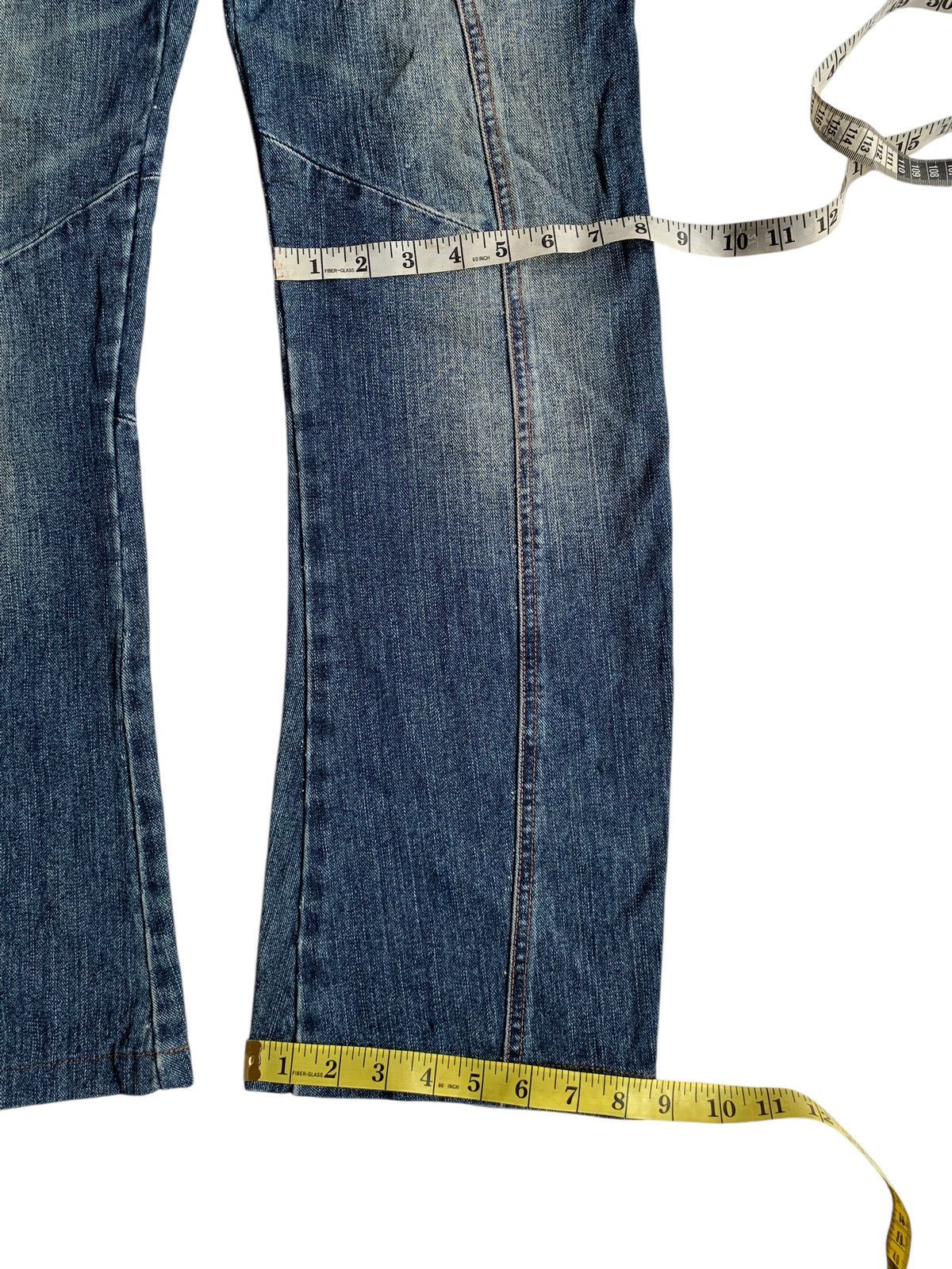 Tornado Mart FLARE💥 CROWN J JAPANESE PUNK STYLE DISTRESSED DENIM Size US 31 - 14 Thumbnail