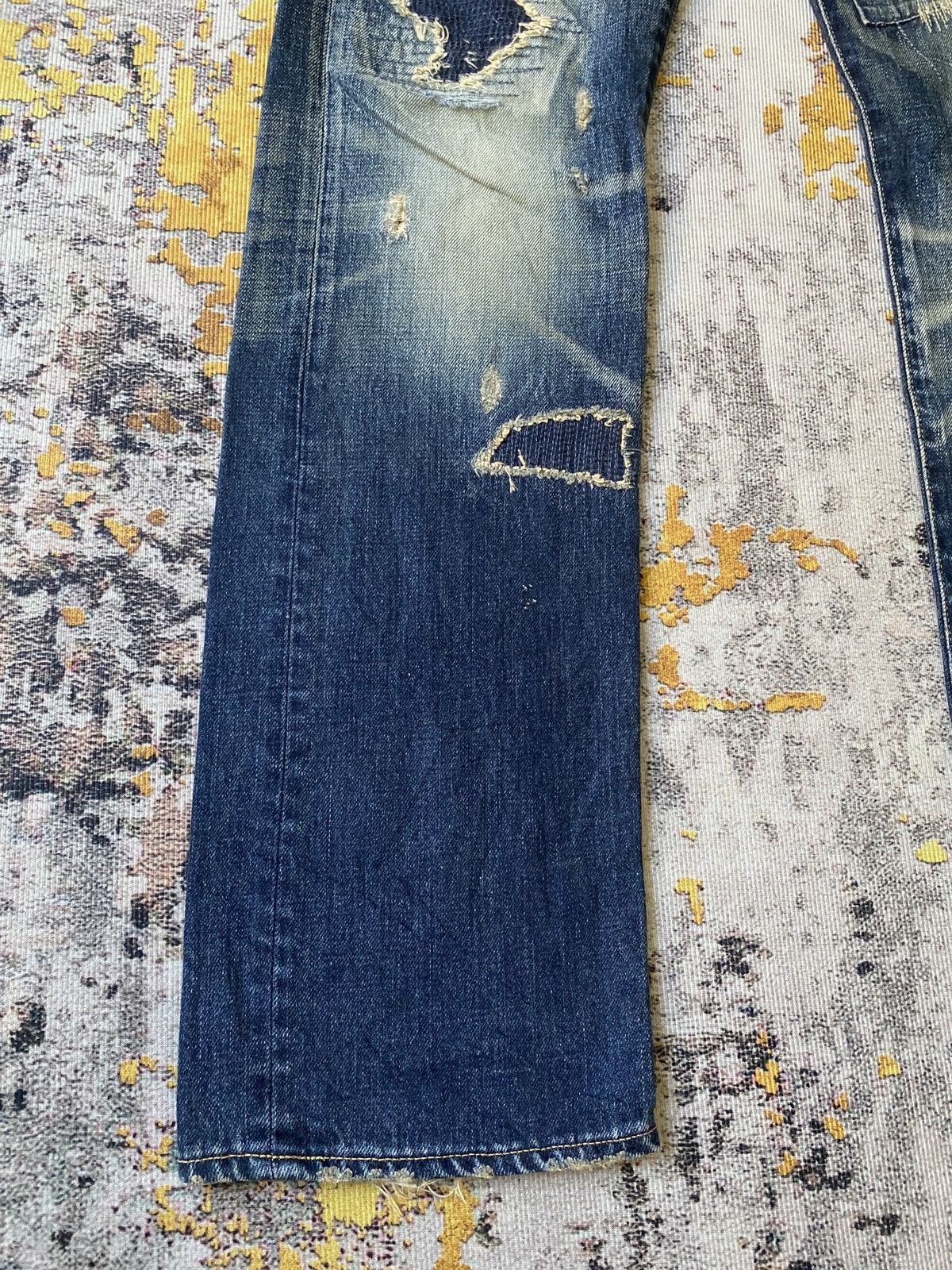 Kapital Vintage Eternal Japan Patchwork Boro Design Kapital Denim Size US 31 - 6 Thumbnail