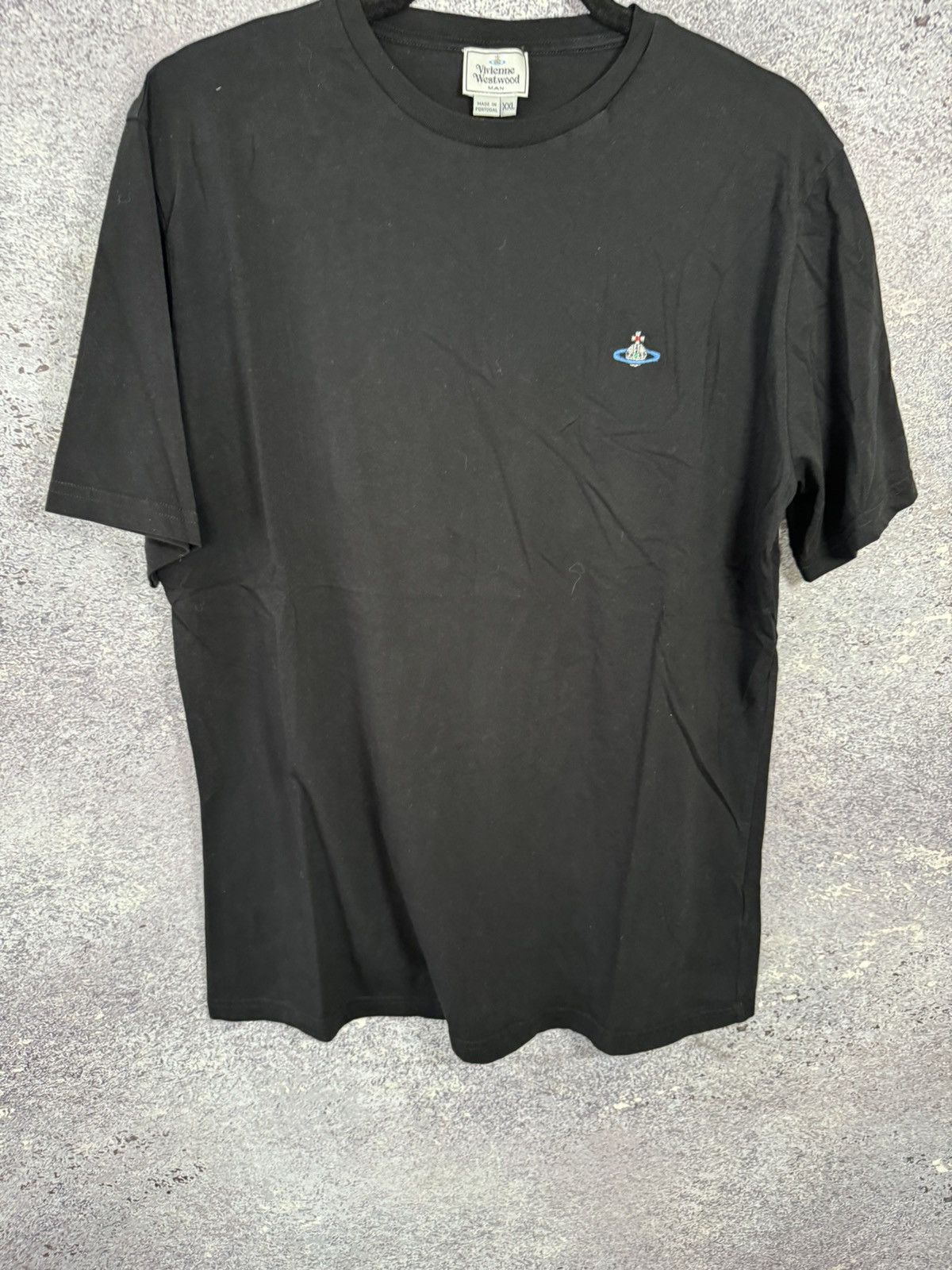 Vintage × Vivienne Westwood Vintage Vivienne Westwood Orb Embroidered T Shirt Black 2XL Size US XXL / EU 58 / 5 - 4 Thumbnail
