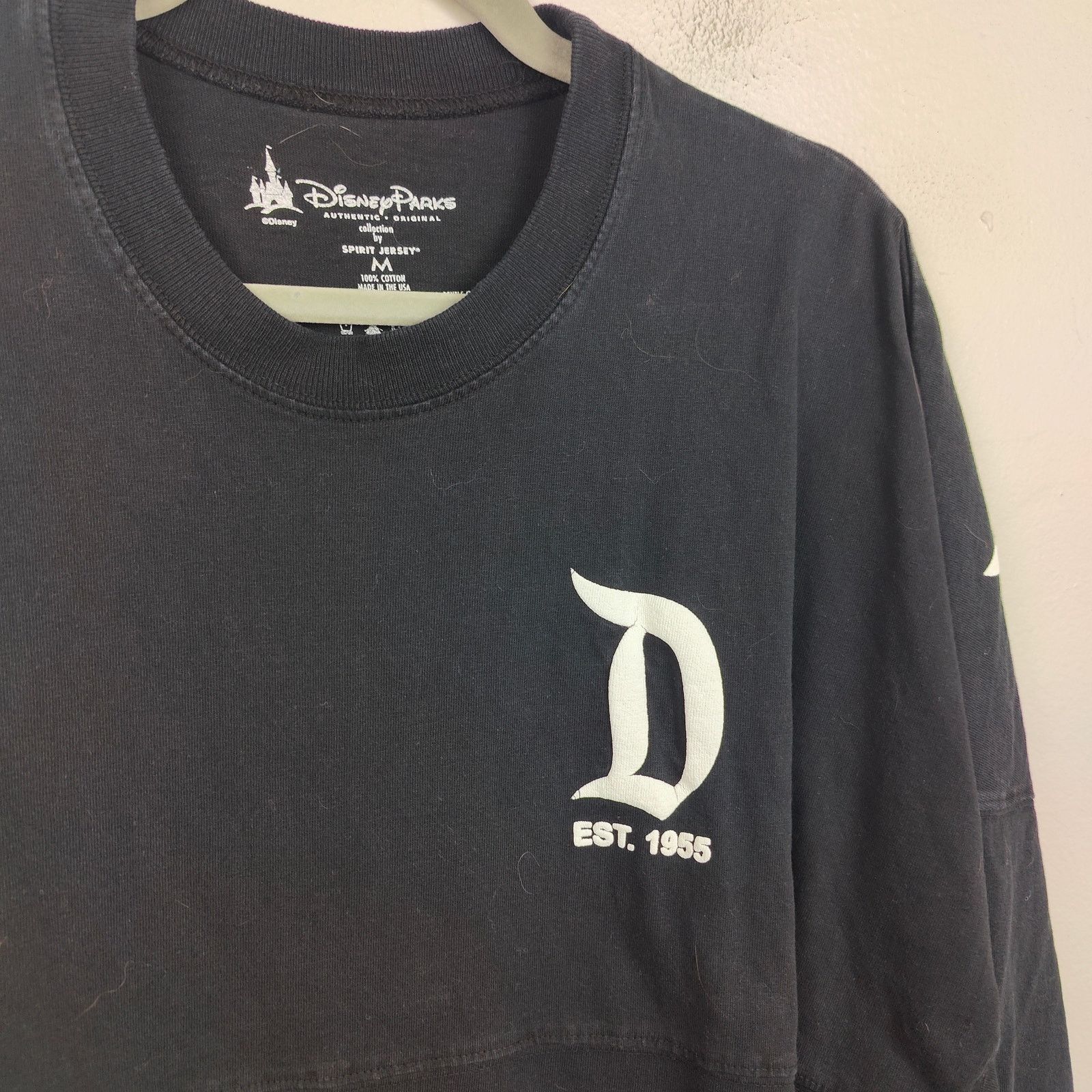 Disney Disney Spirit Jersey Size Medium Black White Long Sleeve Size US M / EU 48-50 / 2 - 2 Thumbnail