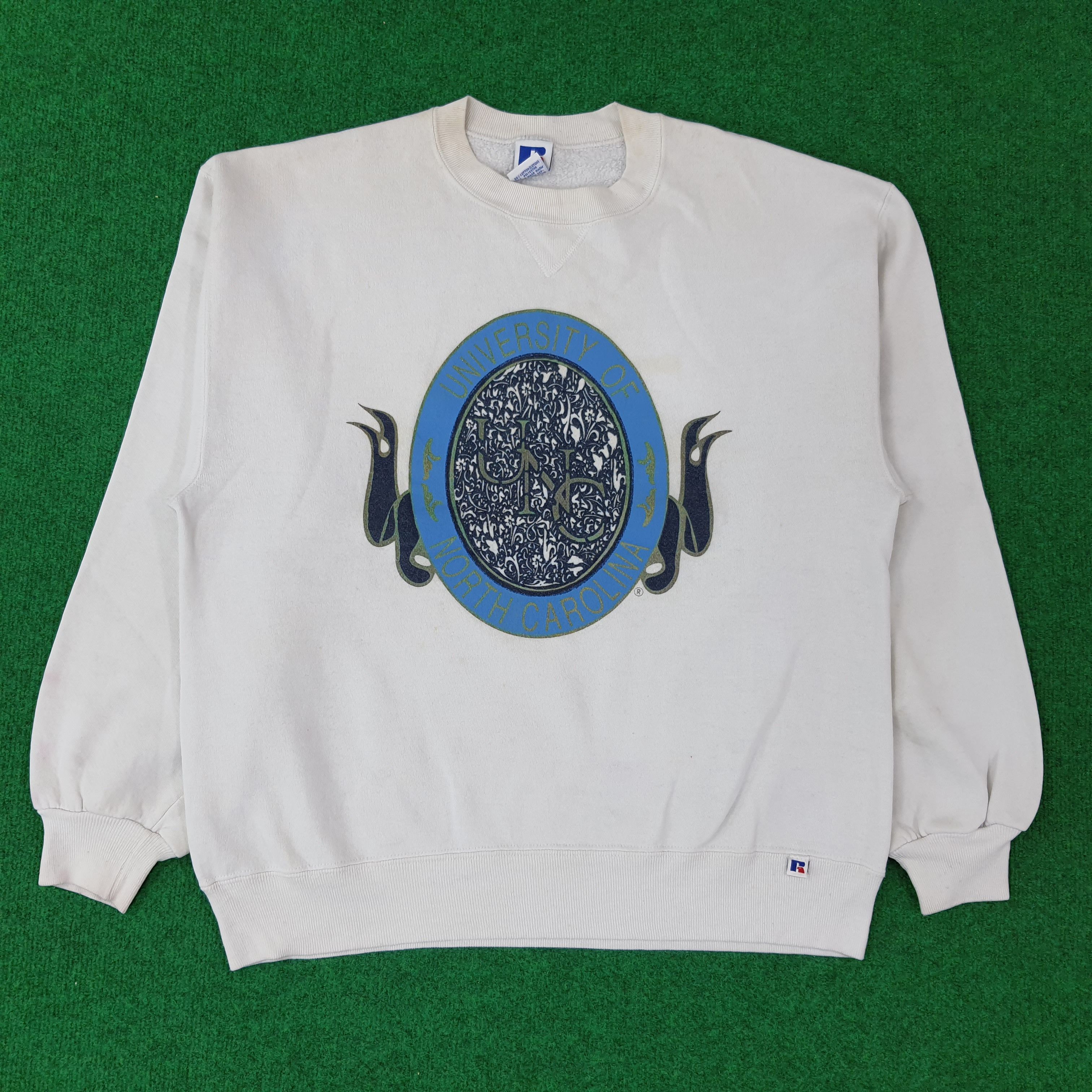 Russell Athletic Vintage University of North Carolina UNC Sweatshirt C251N19 Size US L / EU 52-54 / 3 - 1 Thumbnail